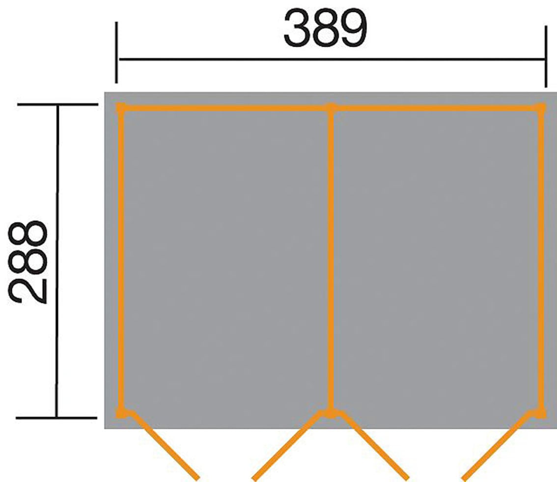 weka Gerätehaus »Lagerhaus 607 Variante 3, kdi, 20 mm«