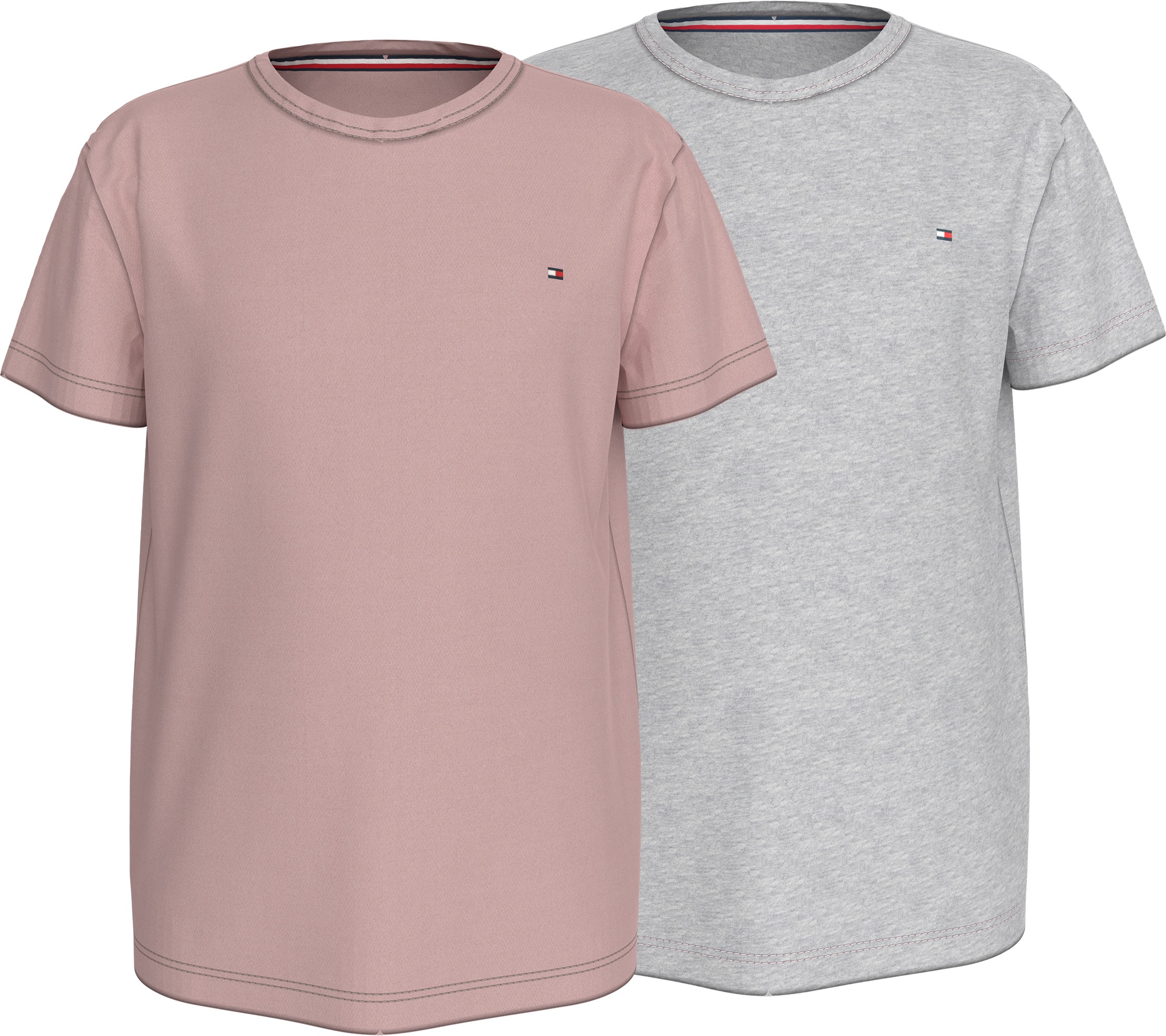 Tommy Hilfiger Underwear T-Shirt »2P CN TEE SS«, (Packung, 2 tlg., 2er-Pack), mit Logostickerei