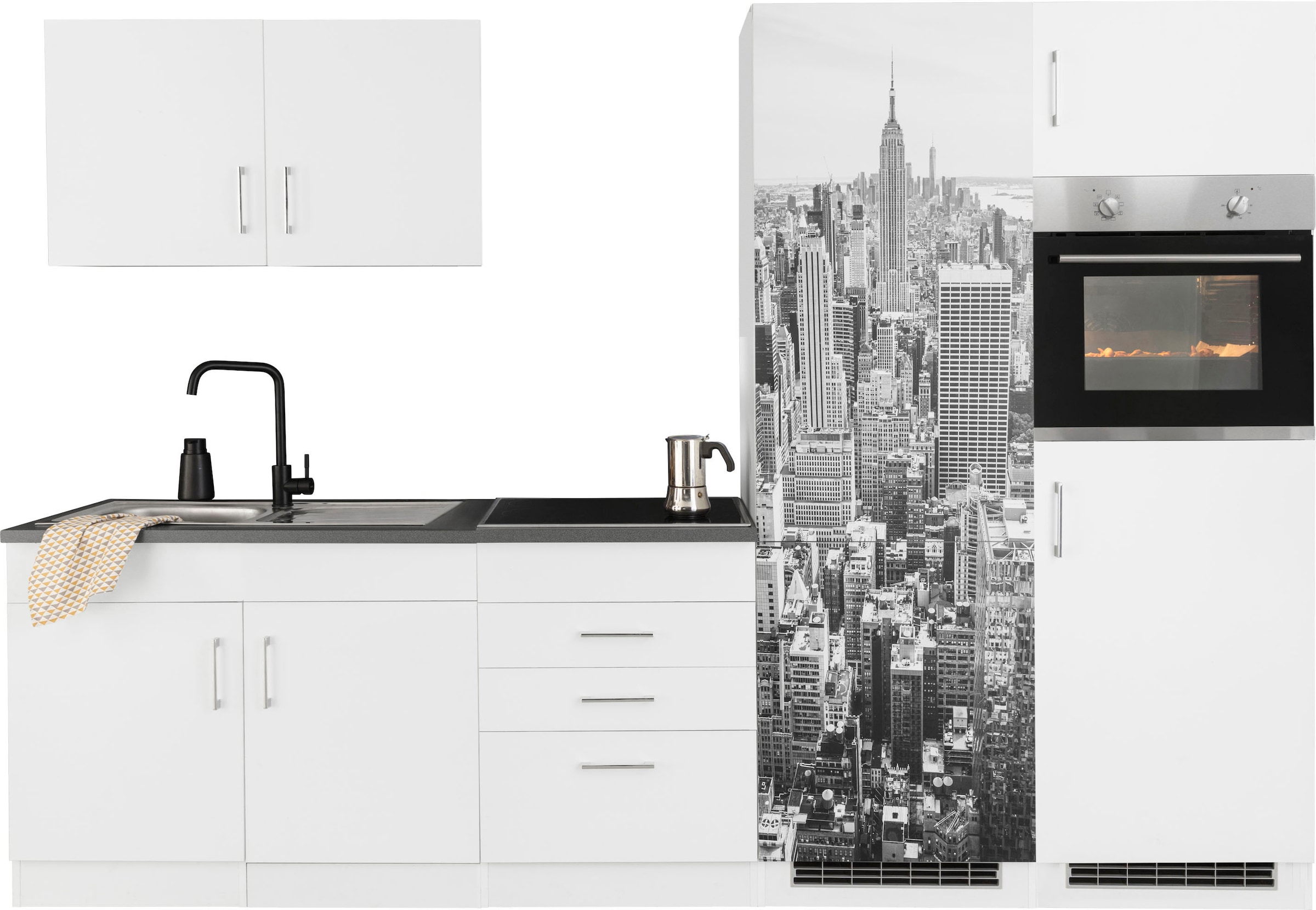 KOCHSTATION Küchenzeile »KS-Paris – Küchen mit einzigartigen Fotomotiven au günstig online kaufen
