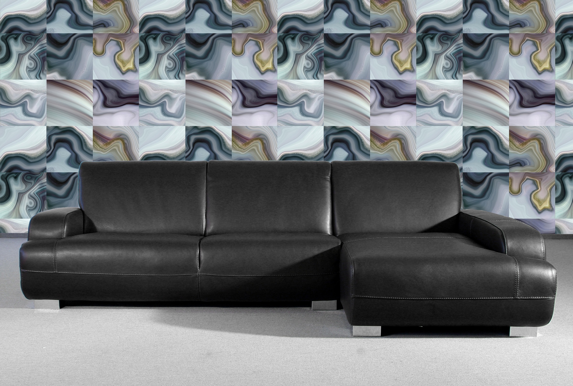 queence Vinyltapete »Oigha«, bedruckt-clean-unifarben-minimalistisch-Abriebeffekte-Steinoptik, 90x250cm, selbstklebend, kinderleichte Anbringung, Sticker