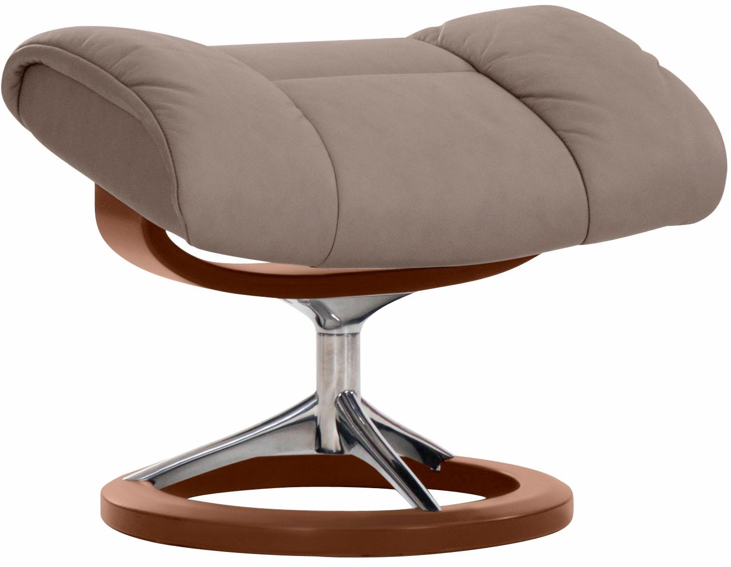 Stressless® Relaxsessel »Ruby« Set, Relaxsessel mit Hocker,  mit Signature Base, Größe L, Gestell Eiche, Wenge, Braun & Schwarz