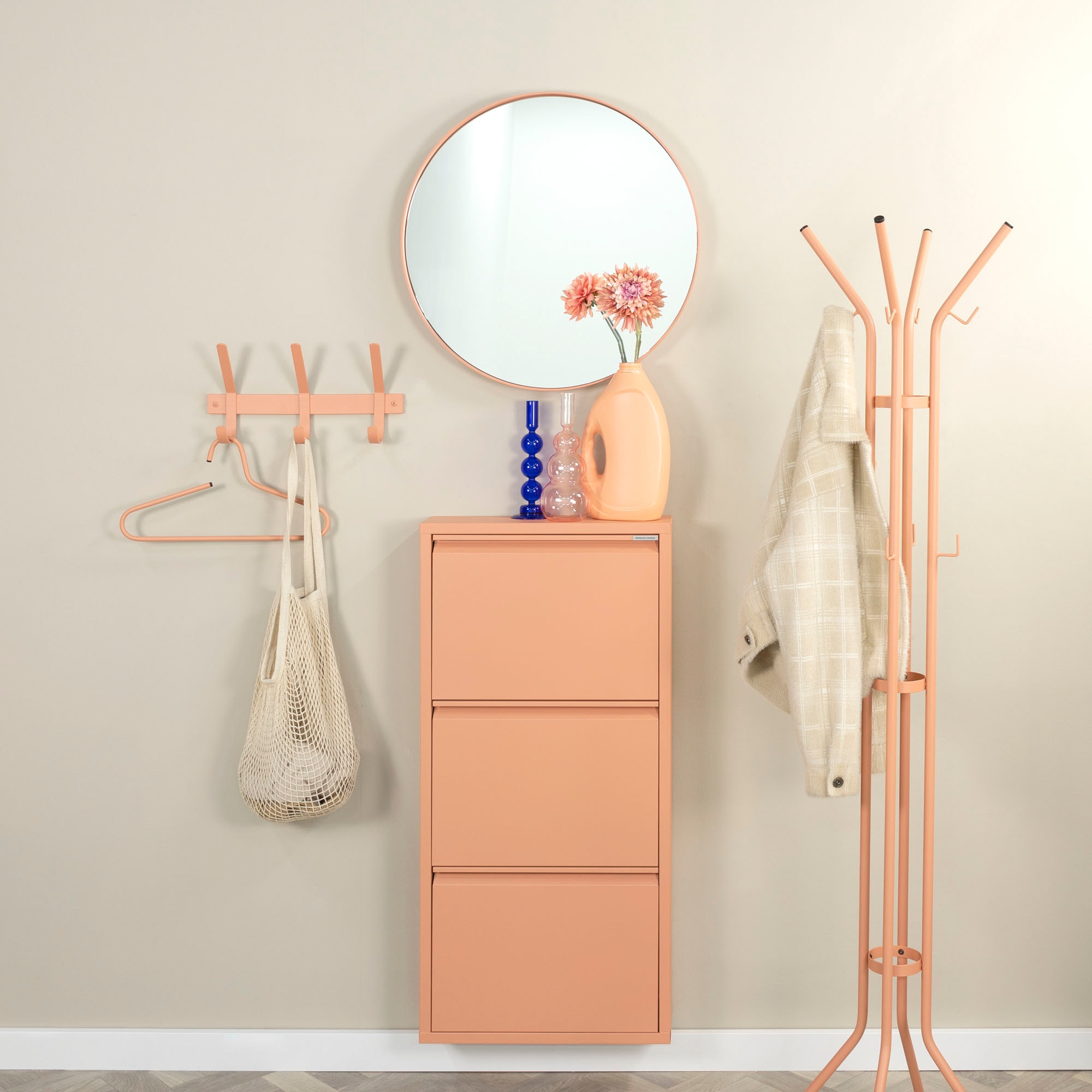 Spinder Design Garderobenhaken Metall, Breite 40 cm