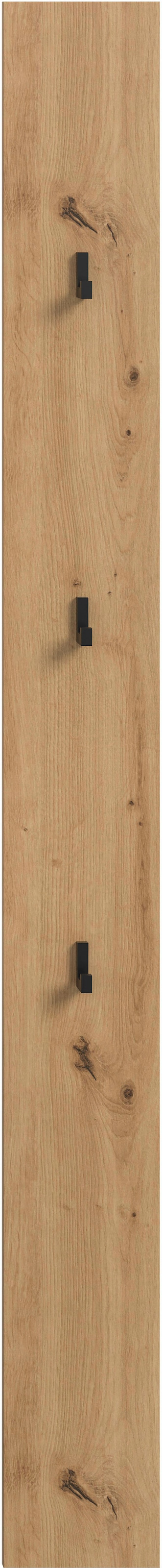 INOSIGN Garderobenpaneel »EVRID, Höhe 160 cm, inkl. 3 Metall-Haken«, (1 St., individuell mit anderen Artikel der Serie EVRID erweiterbar), Paneel, Hakenleiste, Wandboard, Garderobe, Wandpaneel