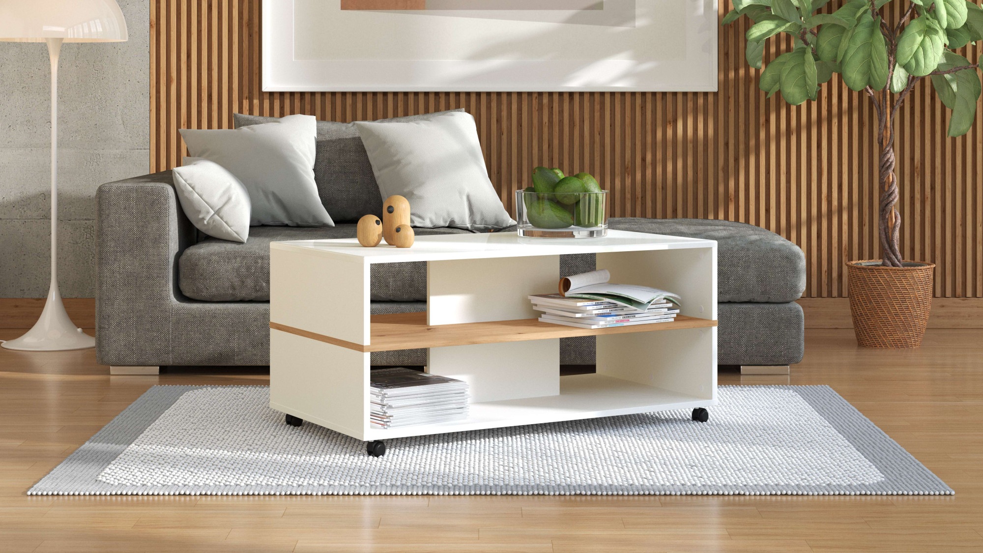 Home affaire Couchtisch »Savio Kaffeetisch, 101 cm, in trendigen Farben, mo günstig online kaufen