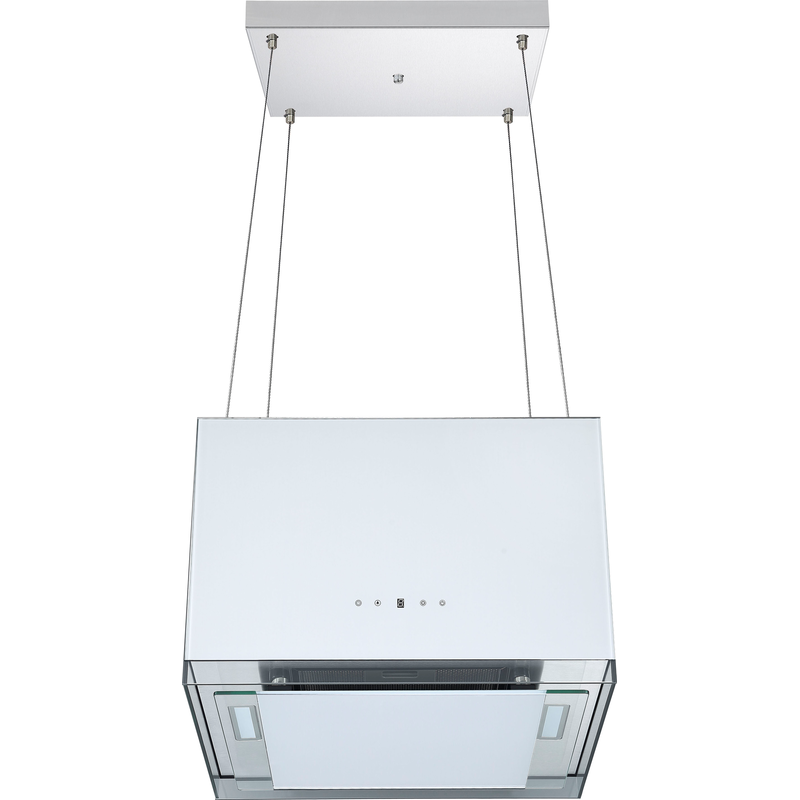 RESPEKTA Inselhaube »CH 11050« 50 cm, Umluft, 3 Leistungsstufen, LED-Beleuchtung, Fernbedienung weiß Nur Umluftbetrieb möglich