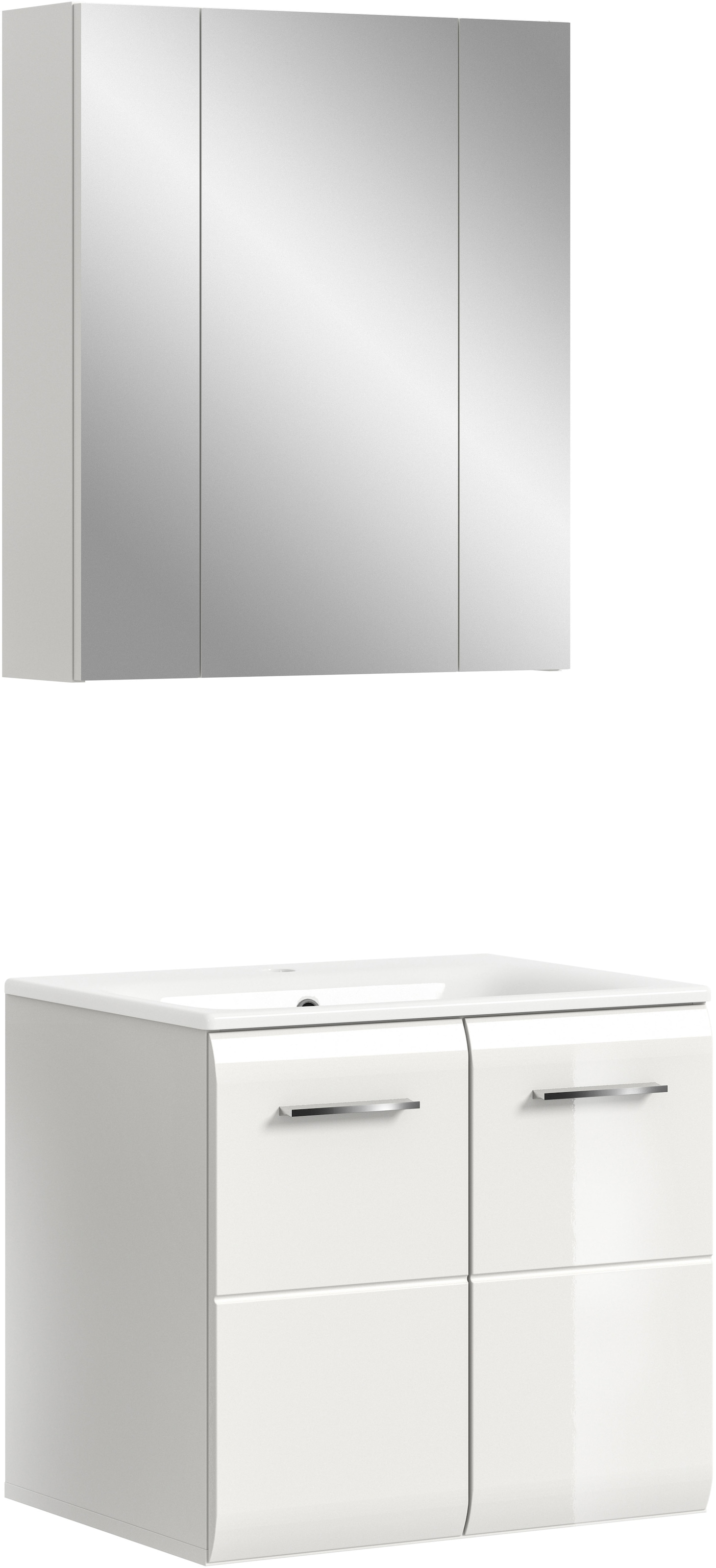 INOSIGN Badezimmer-Set Set, 3 Stk. tlg. Florenz, Badkombination 3-tlg., Wei günstig online kaufen