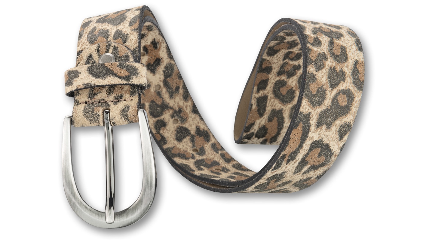 BERND GÖTZ Ledergürtel »Ledergürtel mit angesagtem Leoprint«