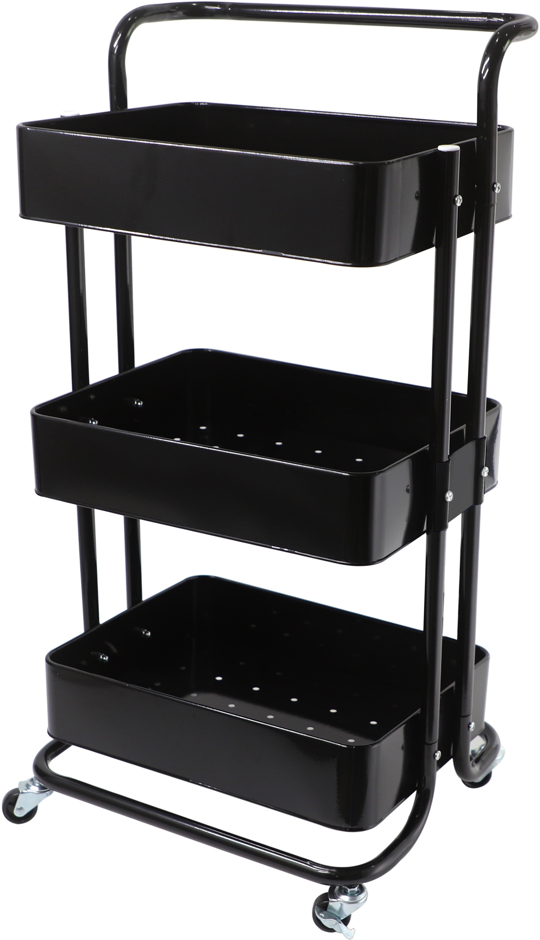 ECHTWERK Küchenwagen Servierwagen aus Eisen, mit 3 Ebenen und Schiebegriff, günstig online kaufen
