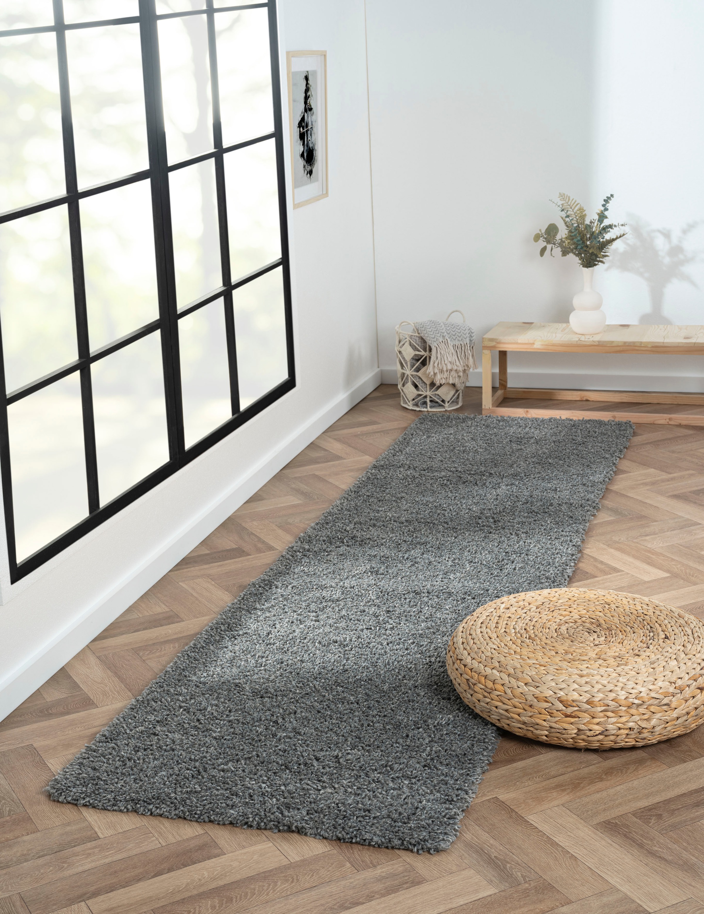 Myflair Möbel & Accessoires Hochflor-Läufer »My Shaggy«, rechteckig, 37 mm günstig online kaufen