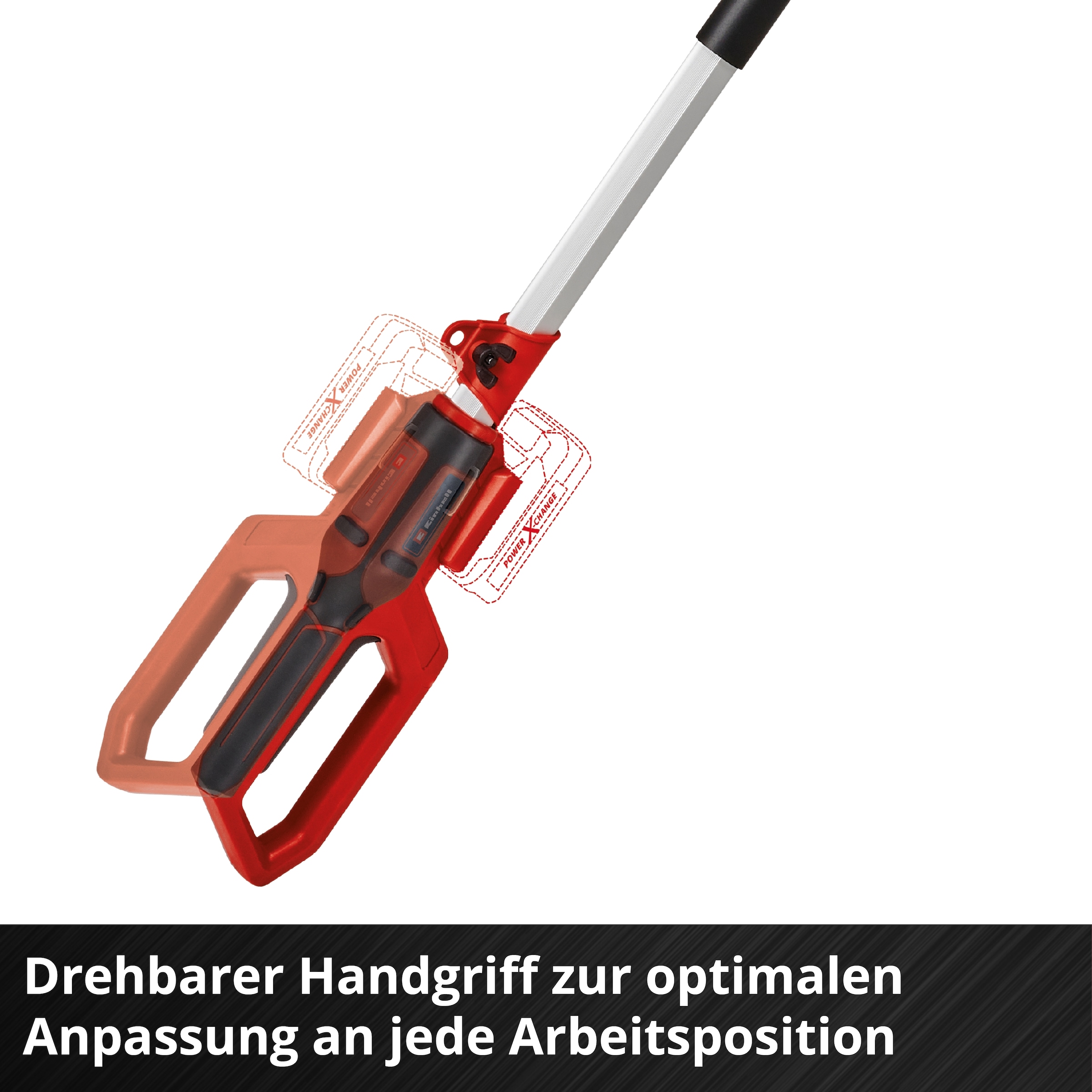 Einhell Teleskop-Heckenschere »GC-HH 18/45 Li T-Solo«, 45 cm Schwertlänge