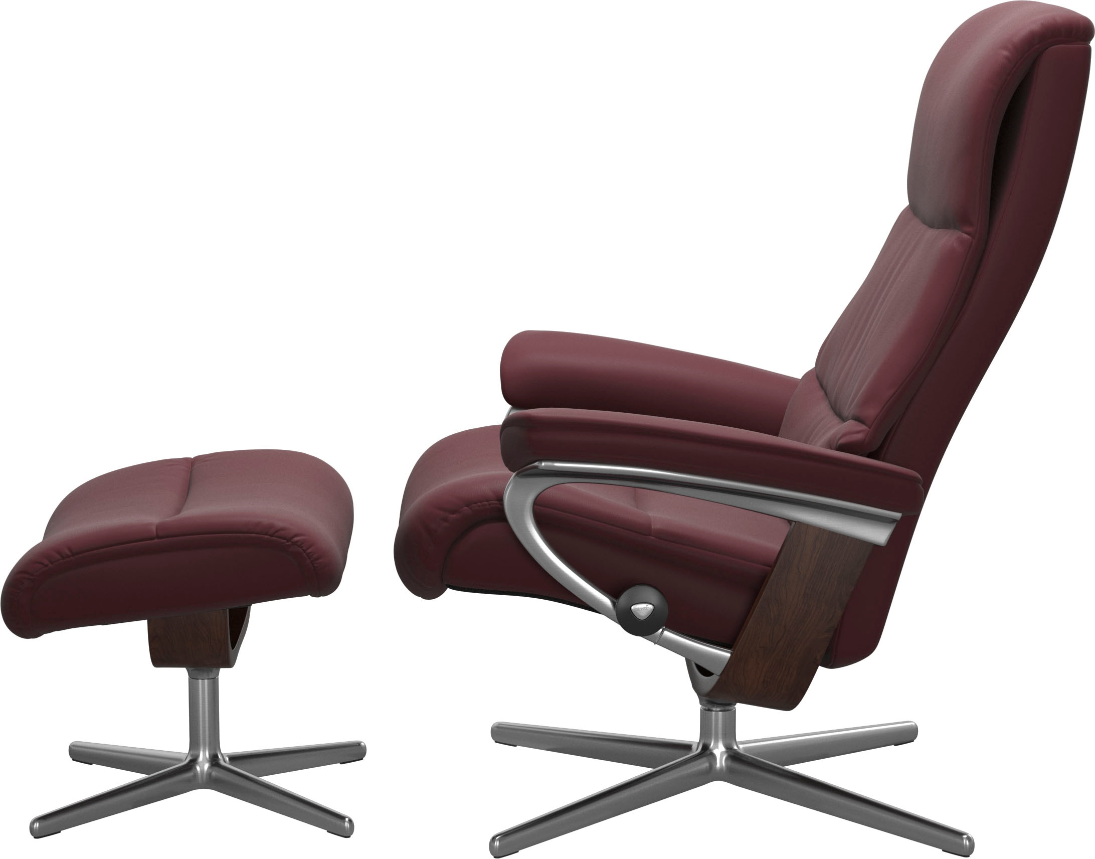 Stressless® Relaxsessel »View« mit Cross Base, Größe S, M & L, Holzakzent Braun