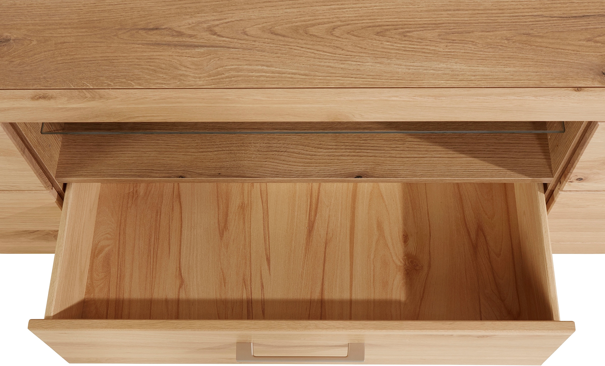 VOGL Möbelfabrik Lowboard »1237«, Massivholzfront, Breite ca. 171 cm, mit Softclose Funktion