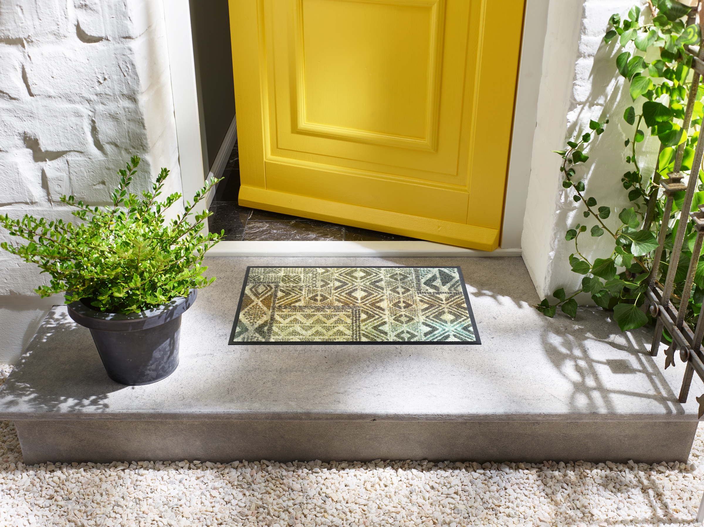 wash+dry by Kleen-Tex Fußmatte »und Läufer Aztec Nomad« rechteckig 7 mm Höhe