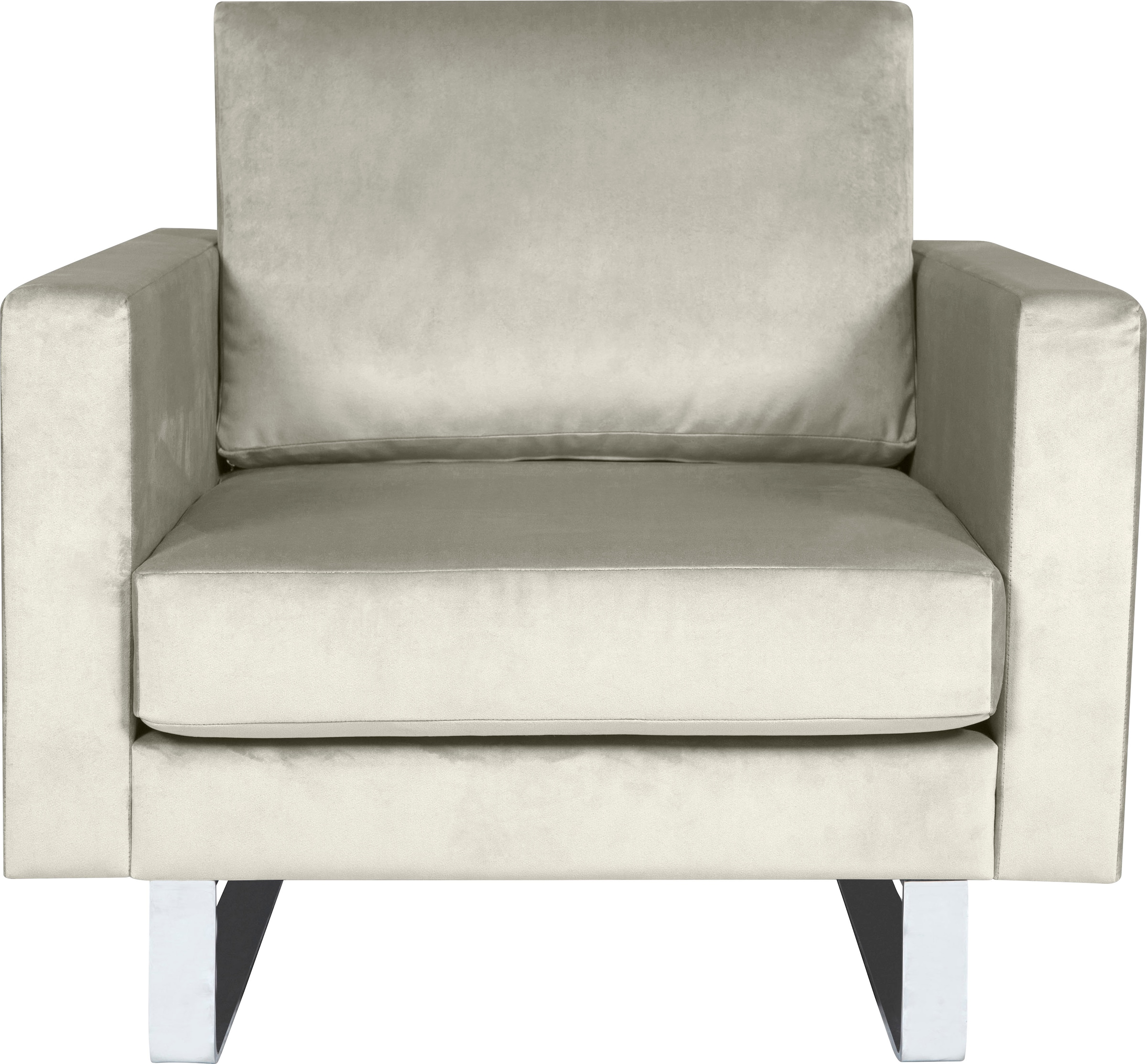 Alte Gerberei Sessel »Velina Loungesessel, Designsessel«, mit Metallkufen