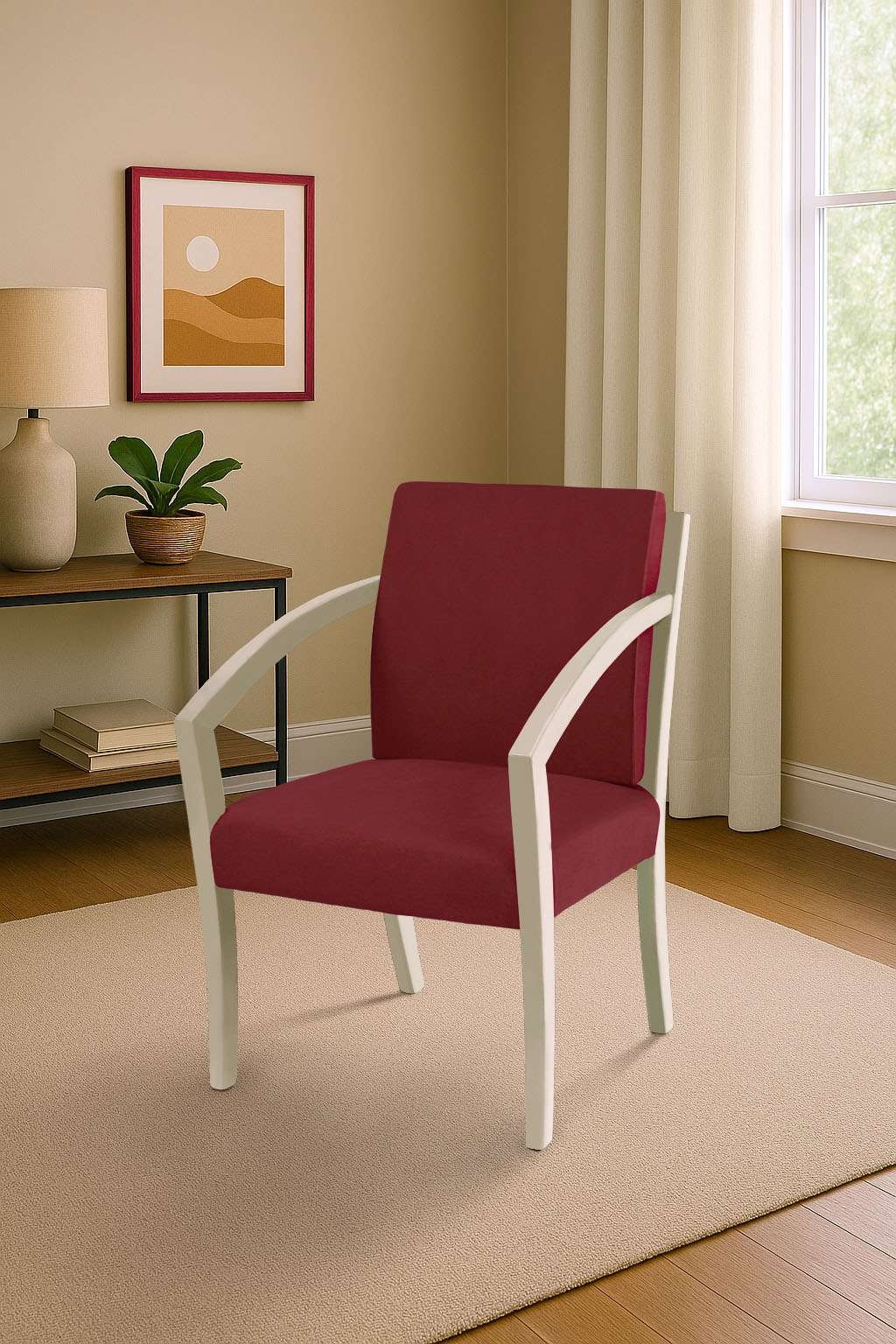 Home affaire Esszimmerstuhl »G98 George Armlehnstuhl, Sessel, in 3 Gestellfarben Made in Italy« () 1 Stk.Extra-confort, Fleckenabweisendes Gewebe, Massivholz