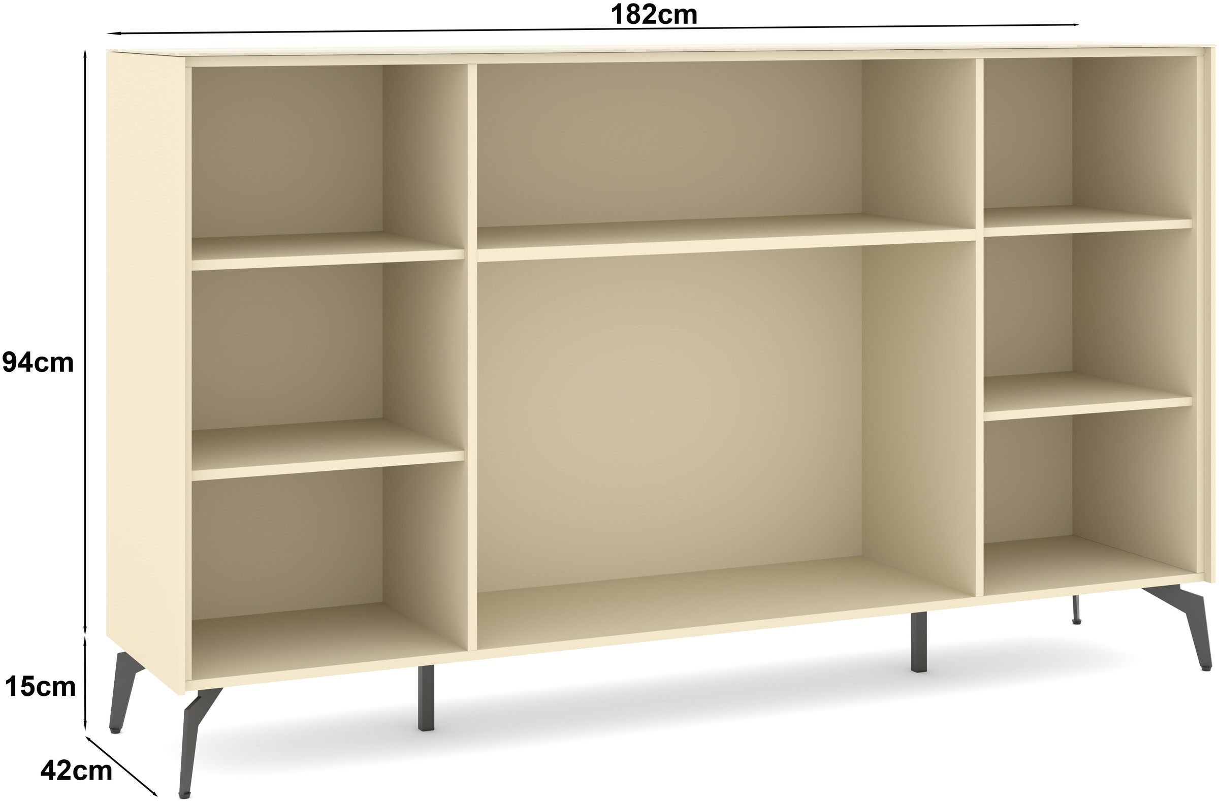set one by Musterring Sideboard »Reno« 1 Stk. tlg. Mit Winkelfuß in diversen Farben, 109 cm Höhe & Farbauswahl