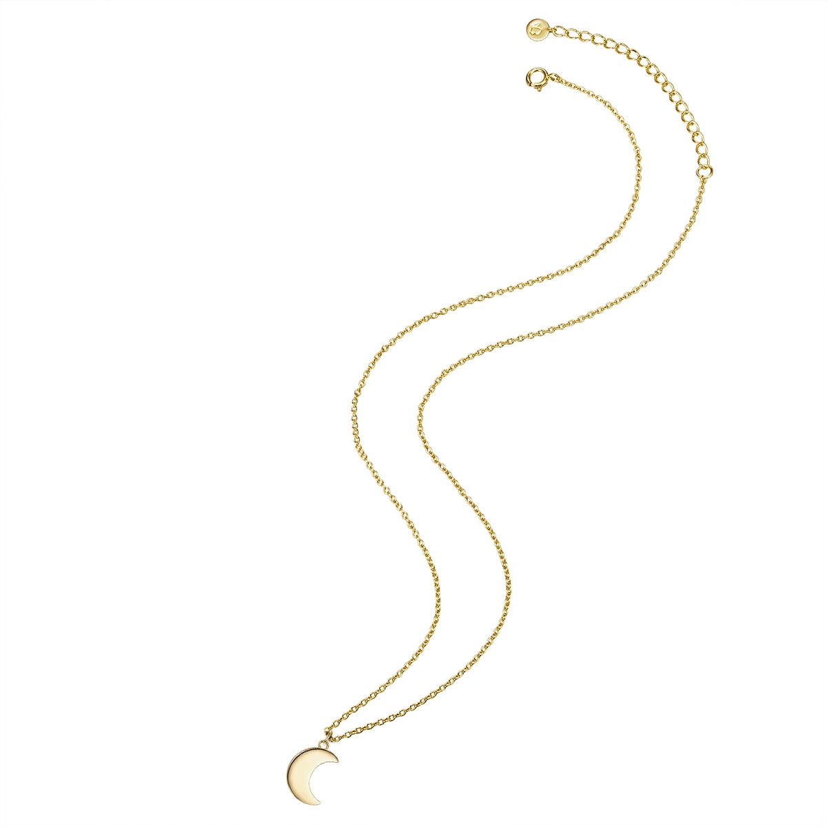 Glanzstücke München Kette mit Anhänger »G228«, (1 tlg.), mit Mond aus Sterling Silber