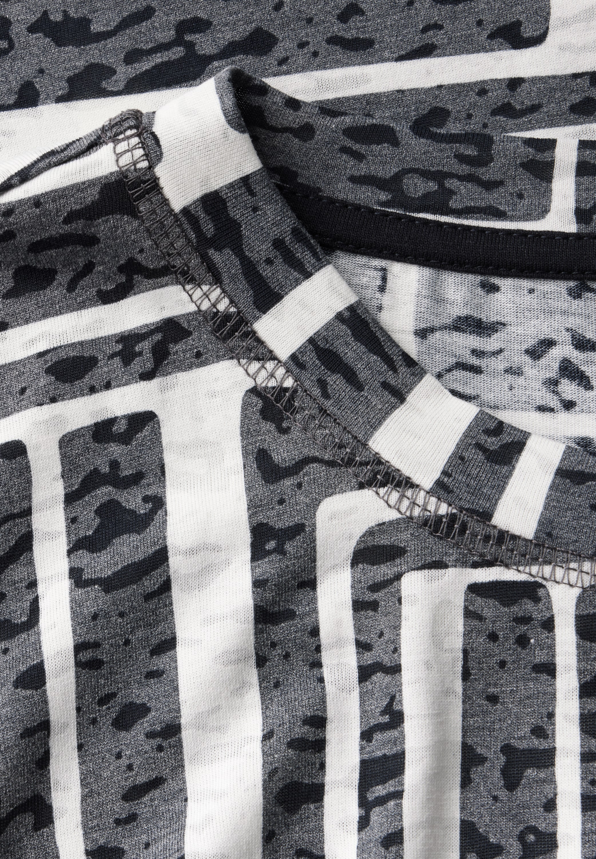 Cecil T-Shirt, in Ausbrenner-Optik, gemustert