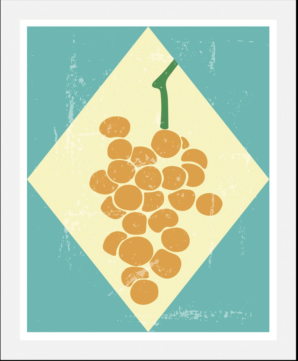 queence Bild »Grapes«, Obst-Obst Bilder-Essen-Lebensmittel-Kunst-Schriftzug günstig online kaufen