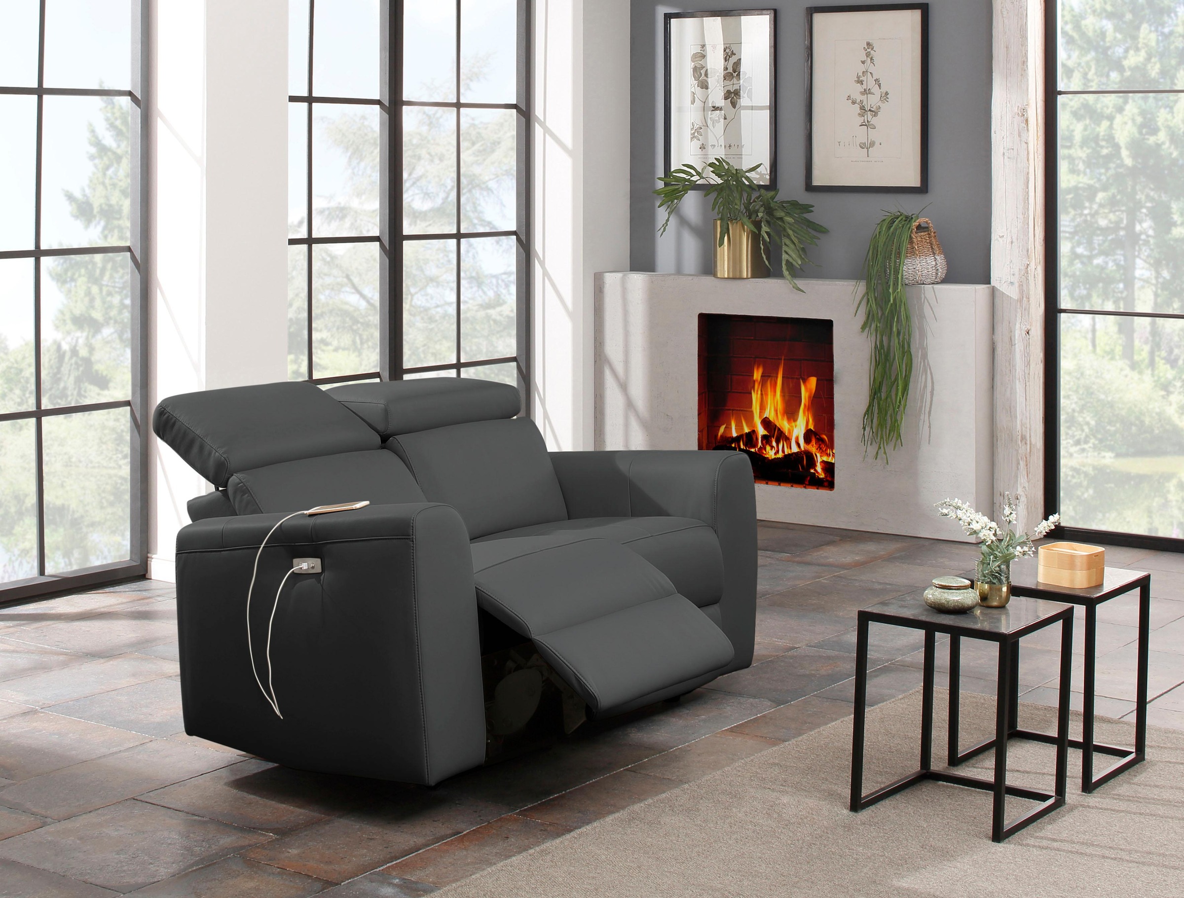 Home affaire "Sentrano" 152 cm, man. o. elektr. Relaxfunktion und USB/Kopfv günstig online kaufen