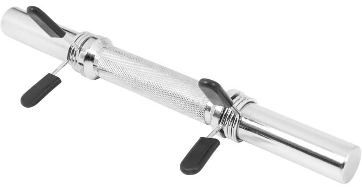 GORILLA SPORTS Kurzhantelstange »Chrom 30 mm Kurzhantel Stange mit Federverschluss«, Chrom, 35 cm, (Set)
