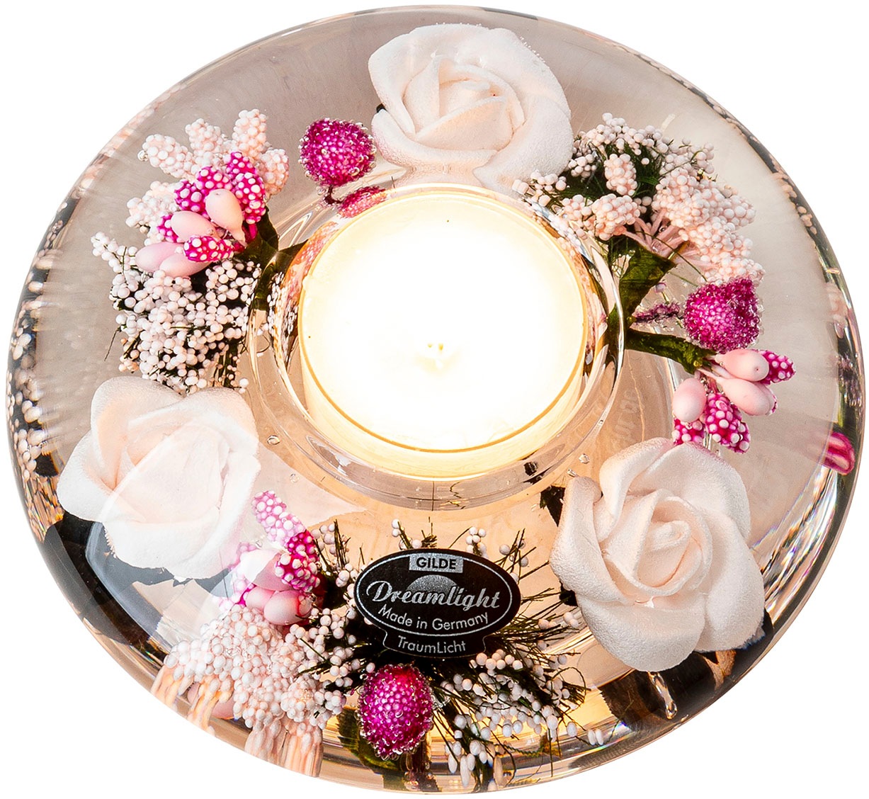 GILDE Teelichthalter »Dreamlight« Teelichtleuchter Little Rose - Ufo Mini/ günstig online kaufen