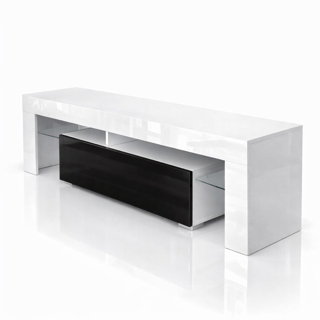 OTTO home Lowboard »MONICA, TV-Board, TV-Kommode, TV-Schrank, TV-Unterschrank, TV-Möbel« Modernes Hochglanz TV-Board in 2 Farben, grifflos mit Push-to-Open