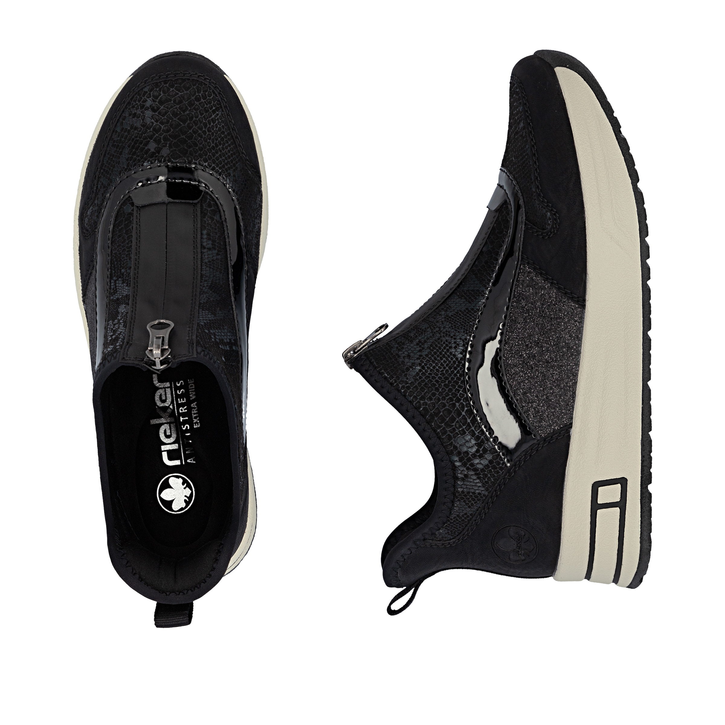 Rieker Sneaker »Ready2GO«, Plateauboots, Stiefelette, High-Top-Sneaker mit Vorderreißverschluss