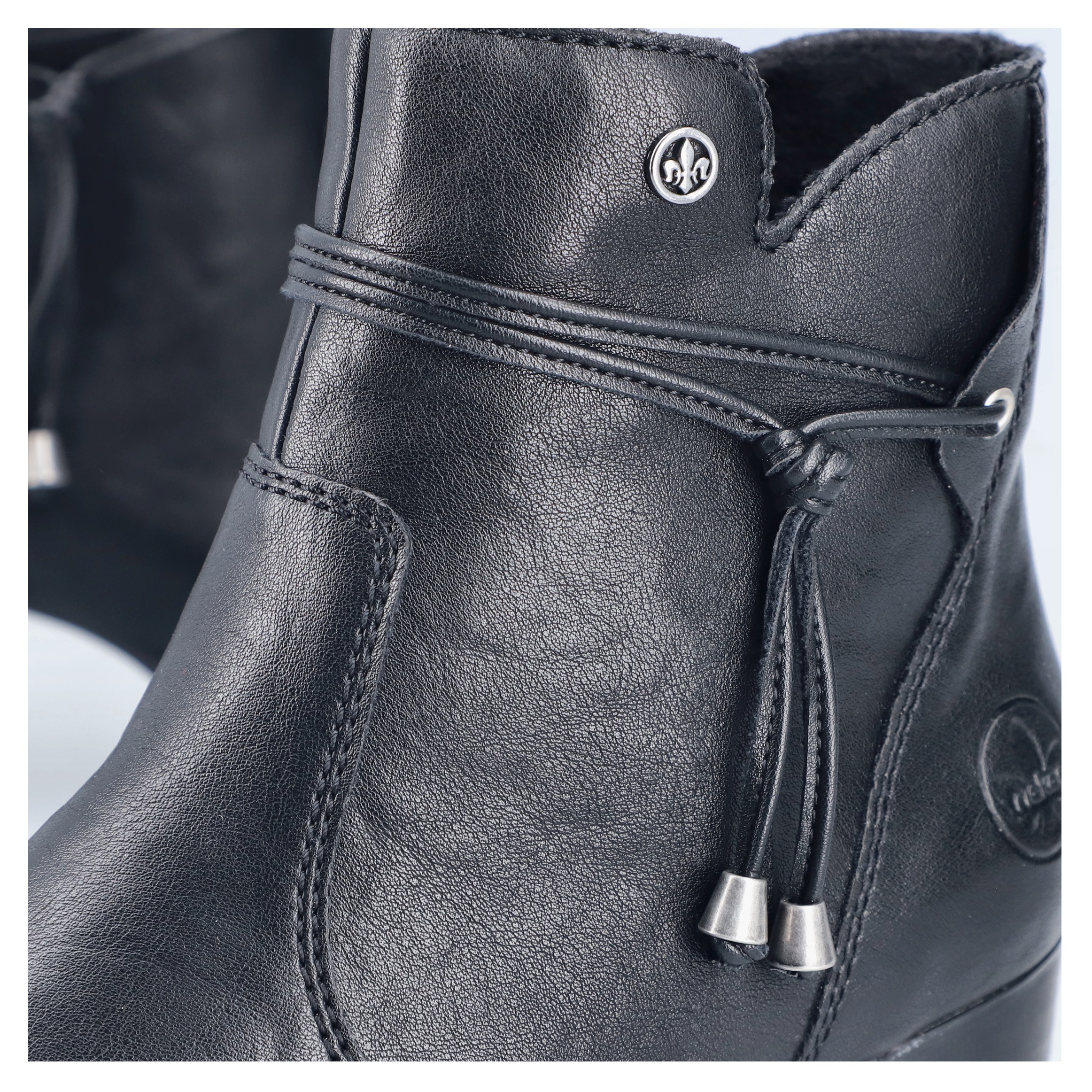 Rieker Stiefelette, Businessstiefelette, Blockabsatz, Boots mit Innenreißverschluss