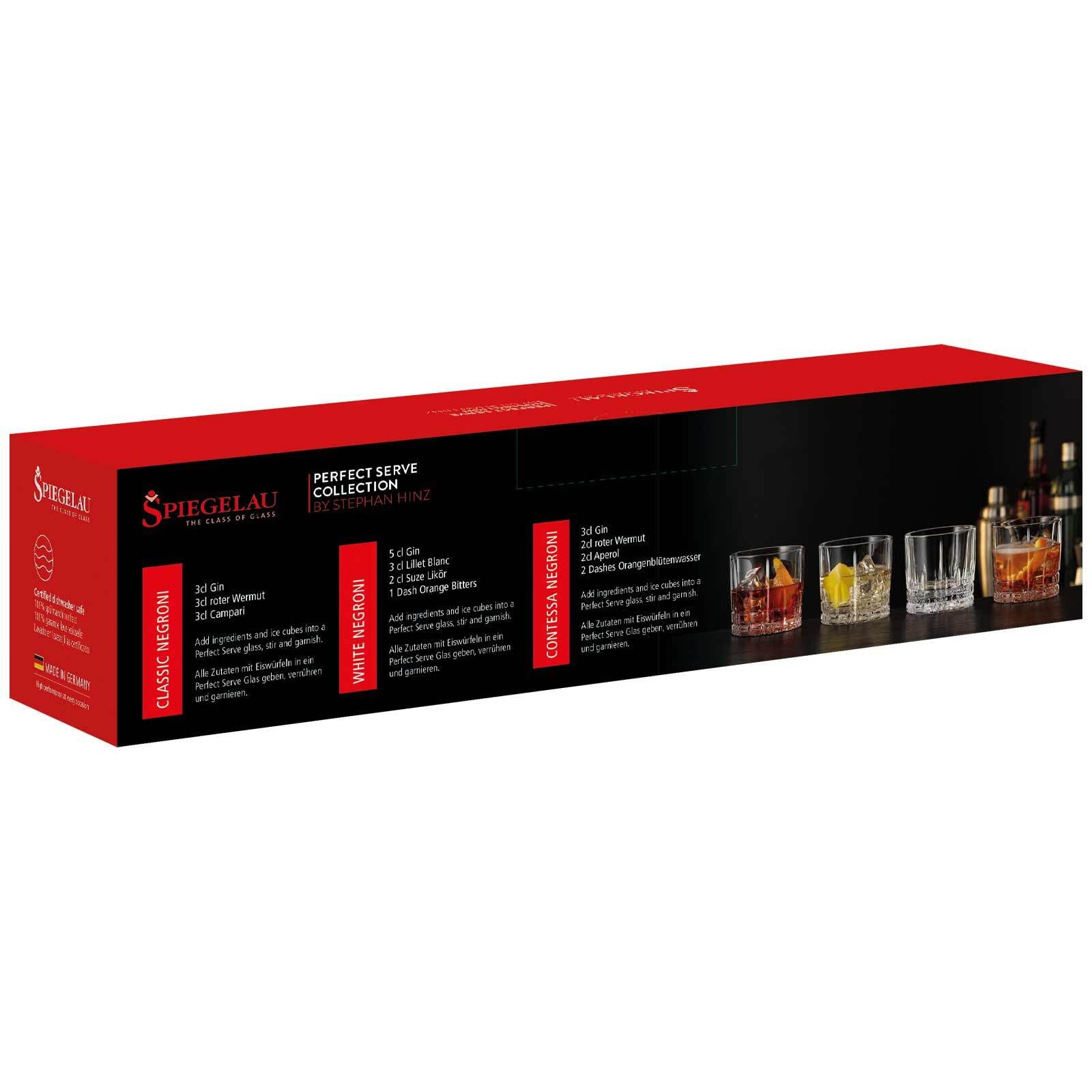 SPIEGELAU Whiskyglas »Whiskygläser Perfect Serve Collection Negroni 270 ml 4er Set transparent«