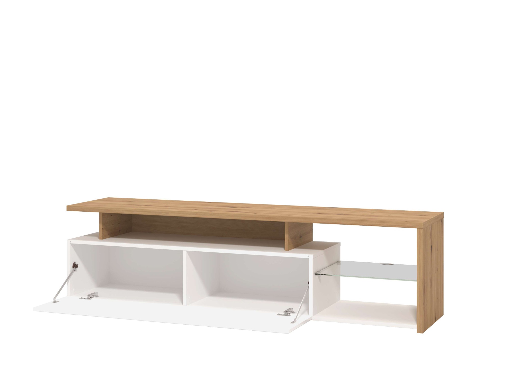 INOSIGN Lowboard »Arctic TV-Board«, TV-Kommode,Br. 170 cm, mit und ohne LED-Beleuchtung,Front mit Fräsung