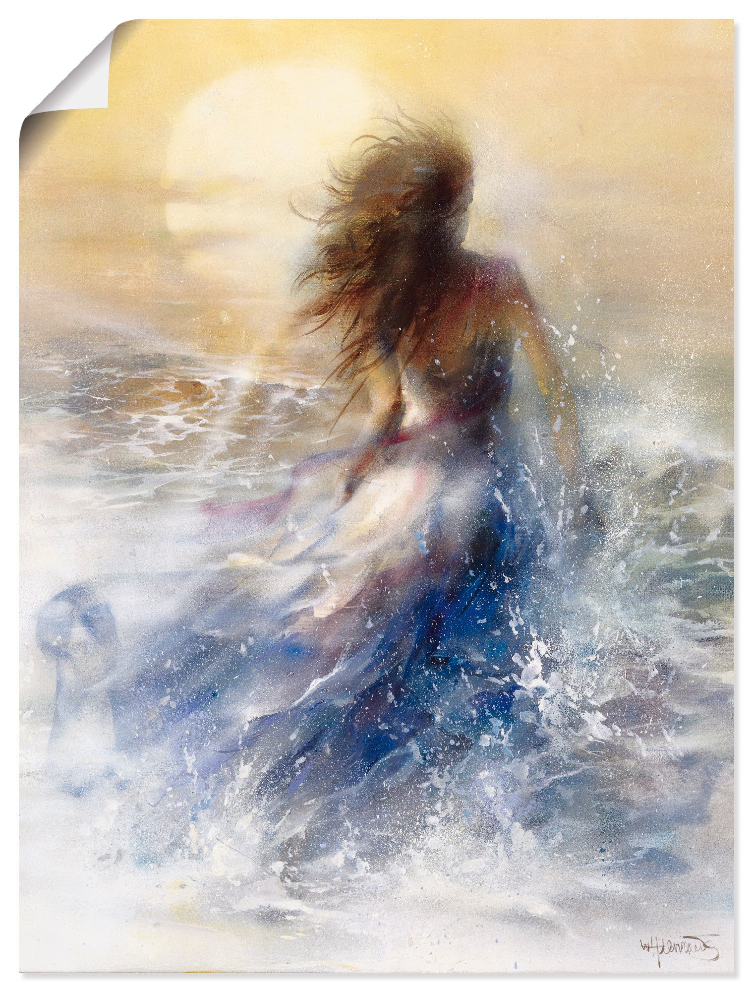 Artland Wandbild »Sommer I« Frau 1 Stk. tlg. als Leinwandbild, Poster, Wand günstig online kaufen