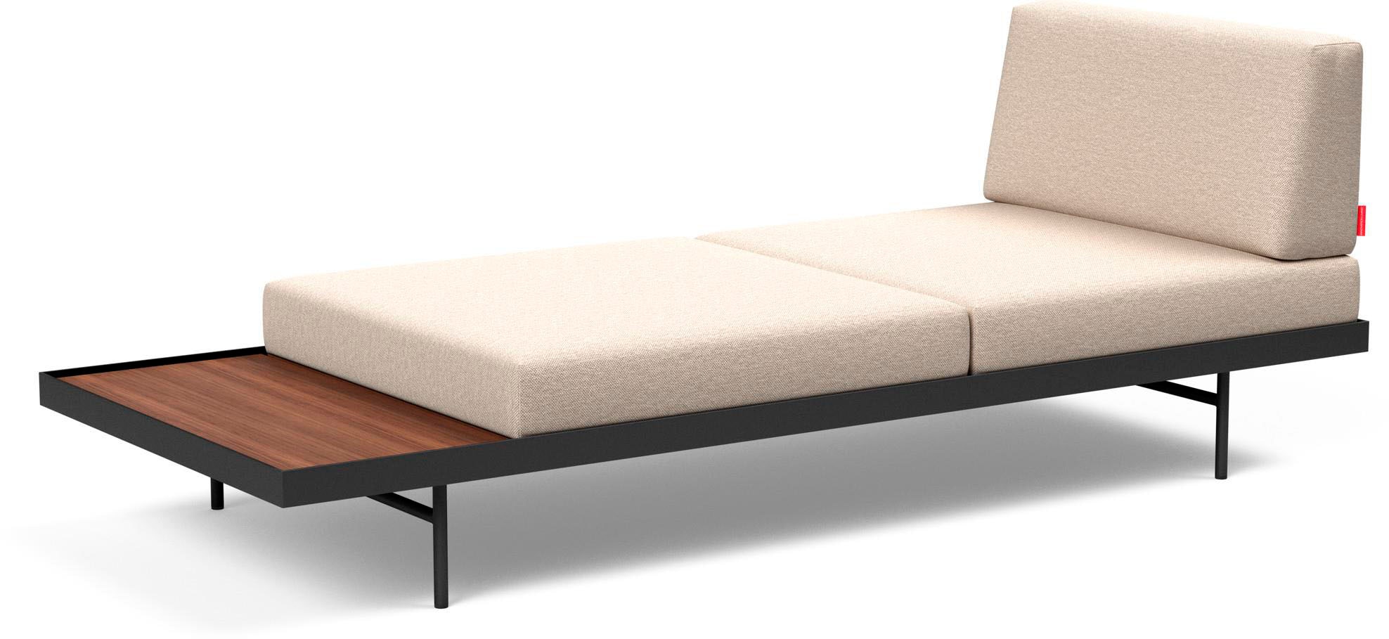 INNOVATION LIVING ™ Relaxliege »Puri Designcouch, innovativ und elegant, Solitärmöbel, Daybed«, Daybed mit integrierter Holzablage, hoher Sitz- und Liegekomfort