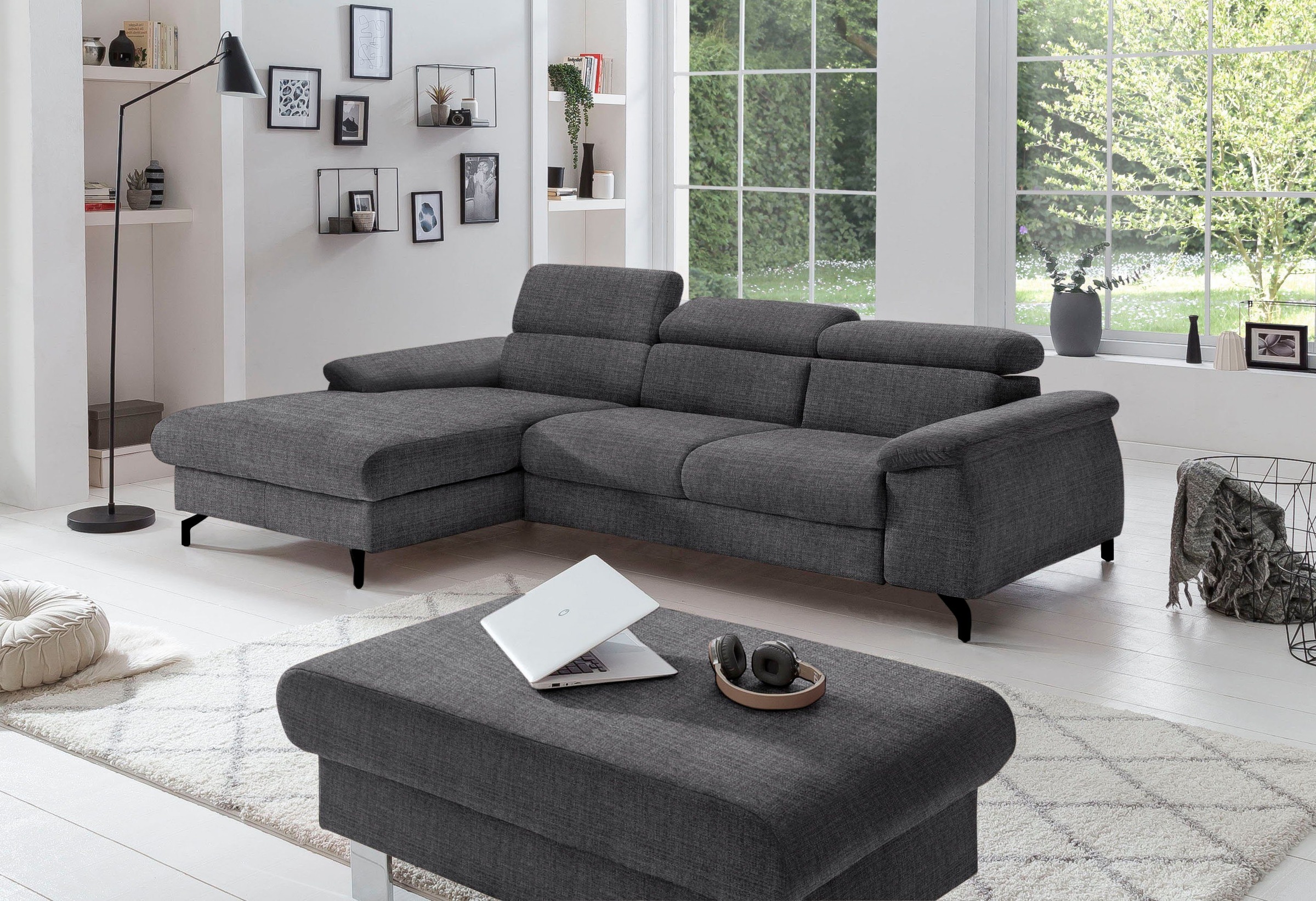 COTTA Polstergarnitur »Komaris L-Form«, (Set), Set bestehend aus: Ecksofa m günstig online kaufen