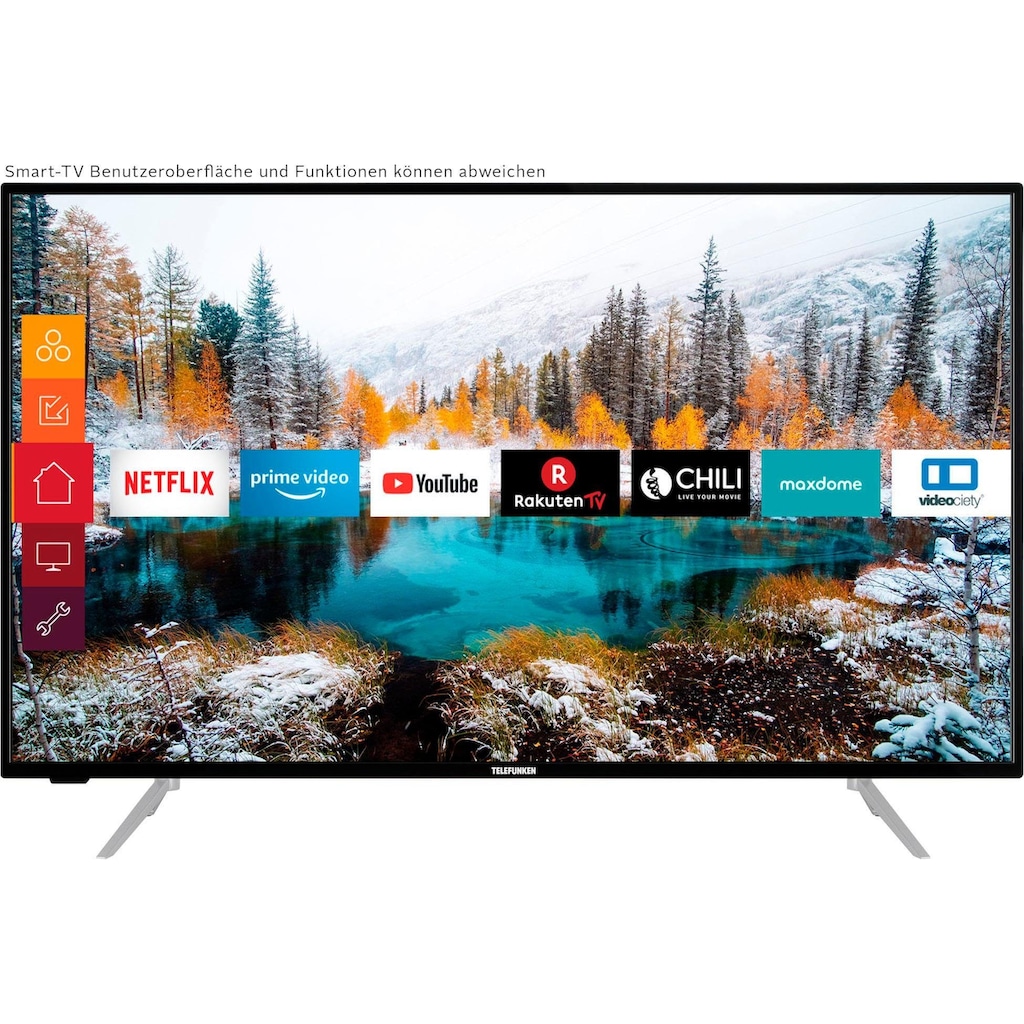 Telefunken LED-Fernseher »D43V800M4CWH«, 108 cm/43 Zoll, 4K Ultra HD, Smart-TV