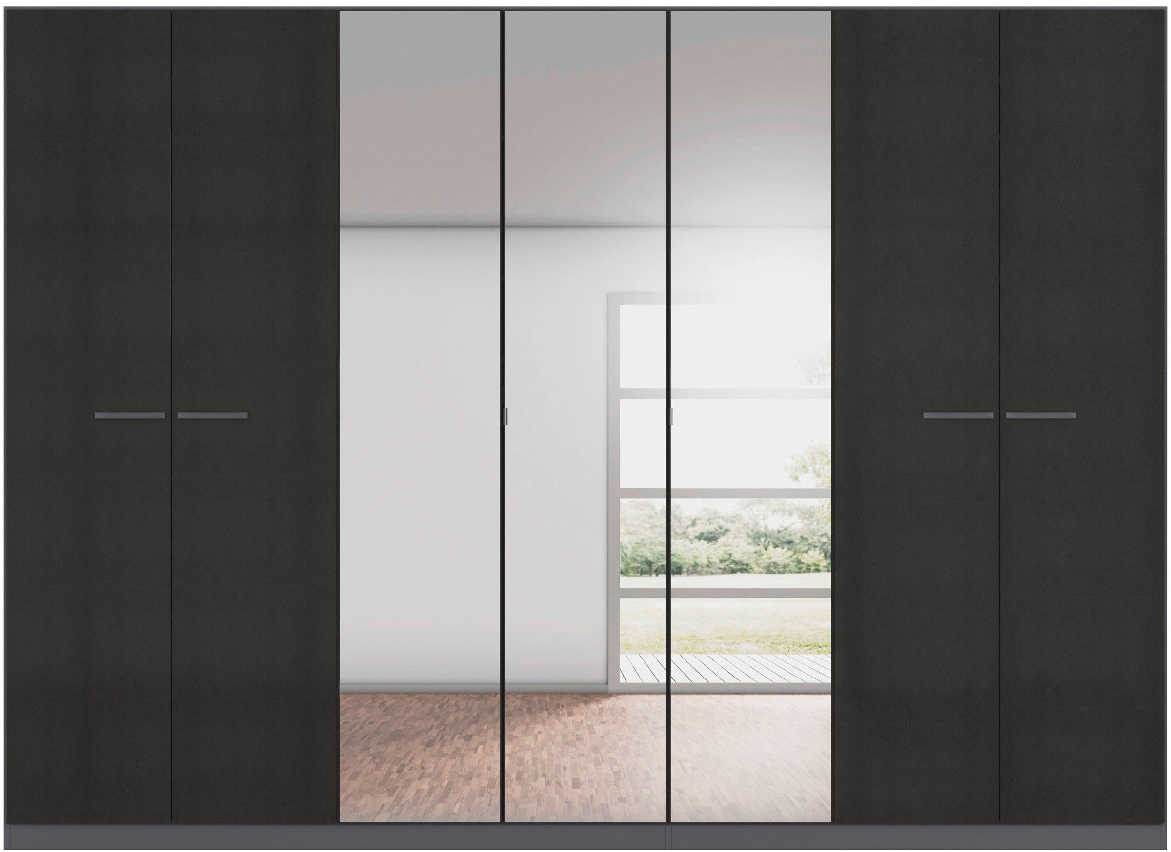 rauch Drehtürenschrank »Kleiderschrank Schrank Garderobe TOPSELLER OTELI inkl. Inneneinteilung«, (erhältlich in Breiten 91-360 cm, ab Breite 136cm inkl. Innenschubladen), mit zusätzlichen Einlegeböden, optional mit Spiegel MADE IN GERMANY