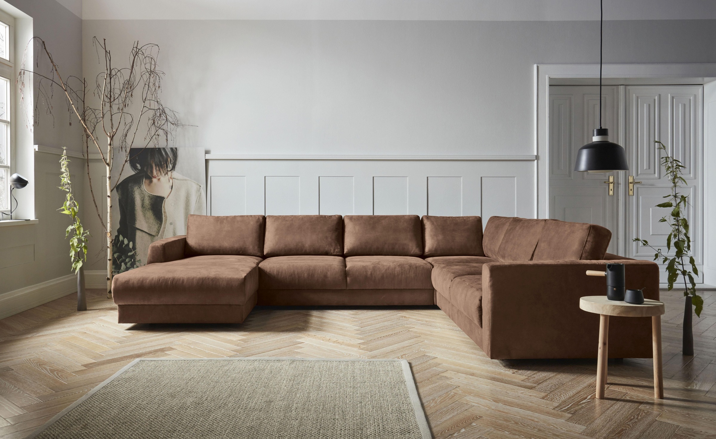 Home affaire Wohnlandschaft »Hobro U-Form« in 3 Bezugsqualitäten in vielen günstig online kaufen