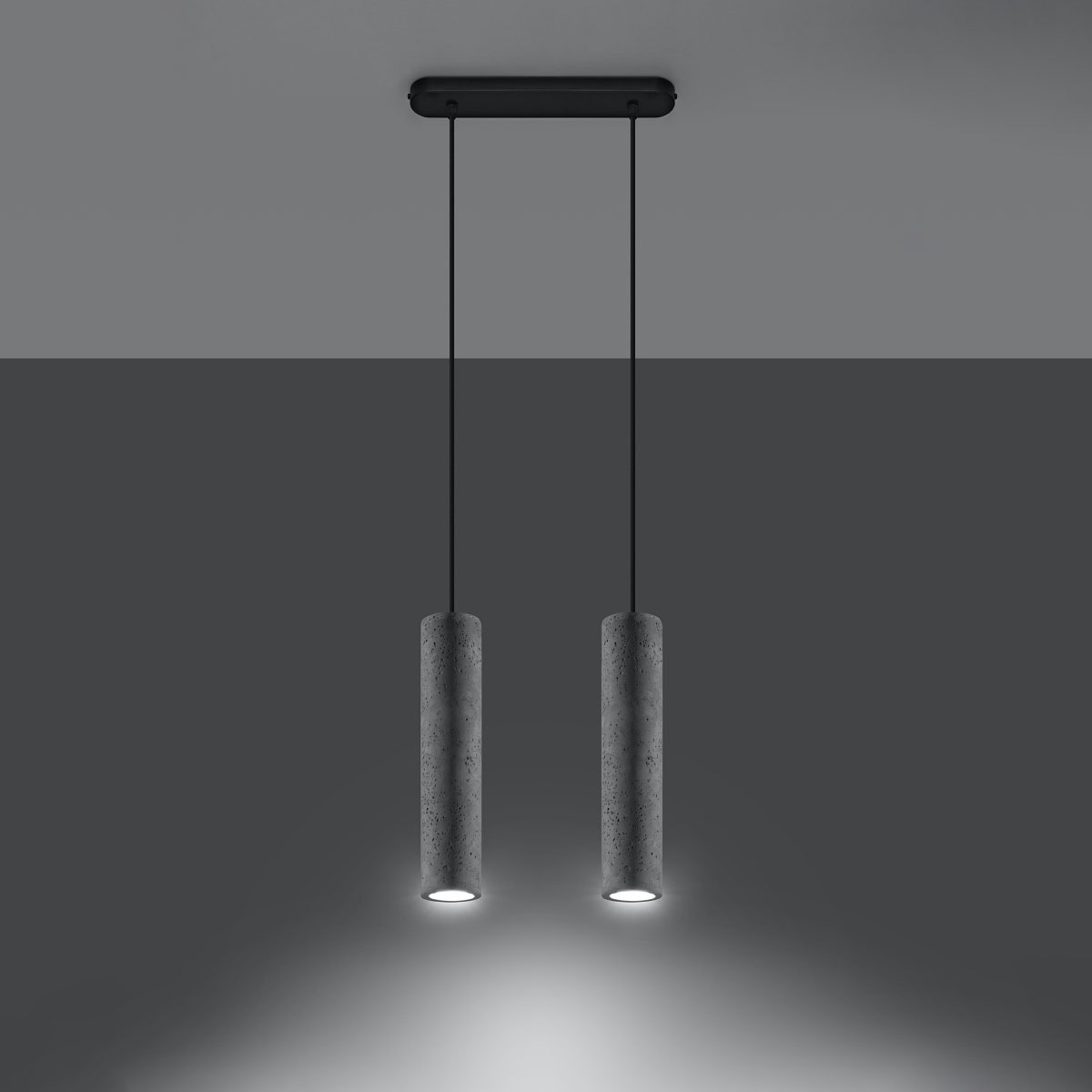 SOLLUX lighting Hängeleuchte »LUVO«, 2 flammig, Leuchtmittel GU10 | ohne Leuchtmittel, Schleuder