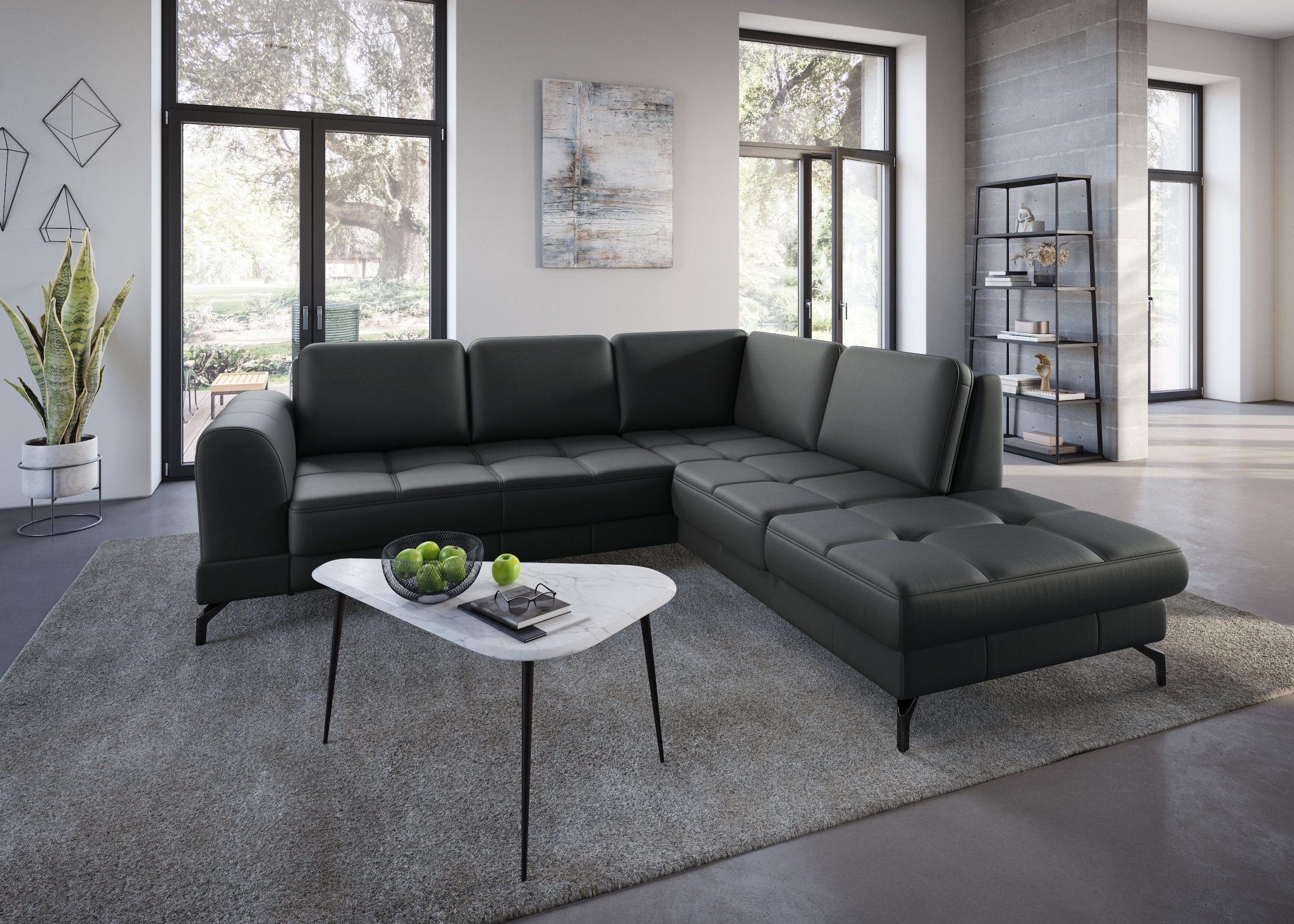 sit&more Ecksofa »Bendigo L-Form«, inklusive Sitztiefenverstellung, Bodenfr günstig online kaufen