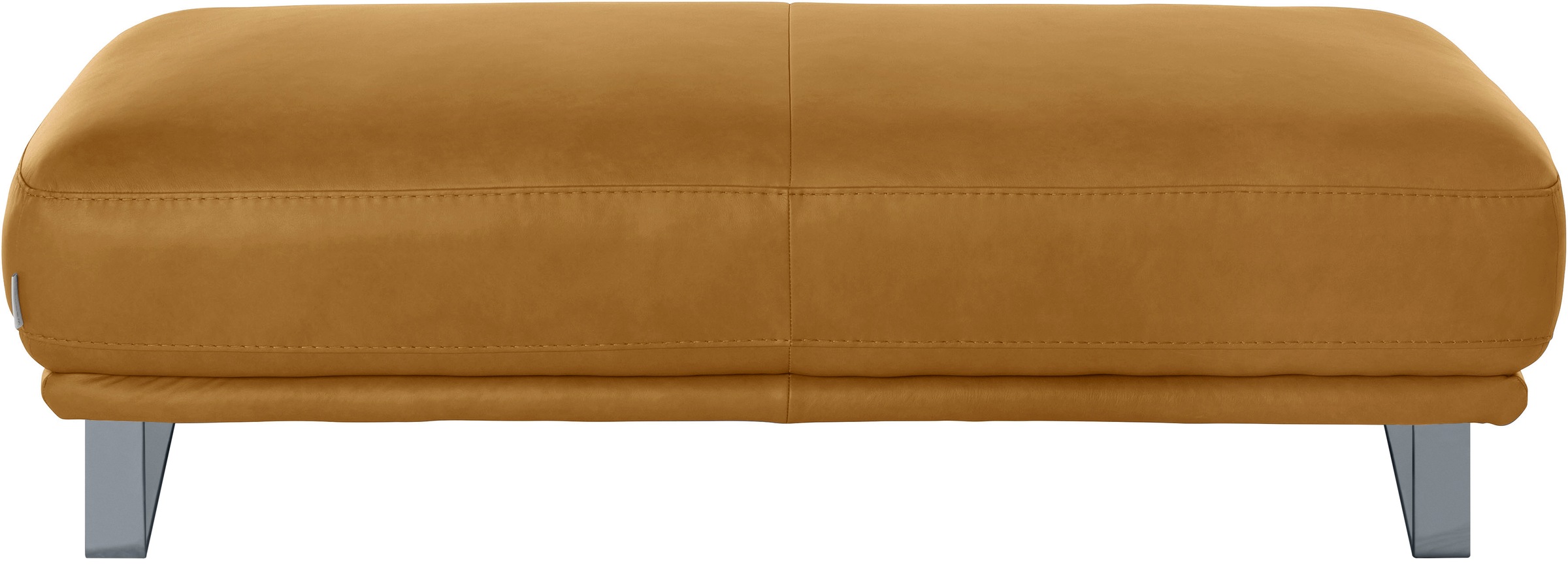 W.SCHILLIG Hocker »montanaa«, mit Metallkufen in Silber matt, Breite 141 cm