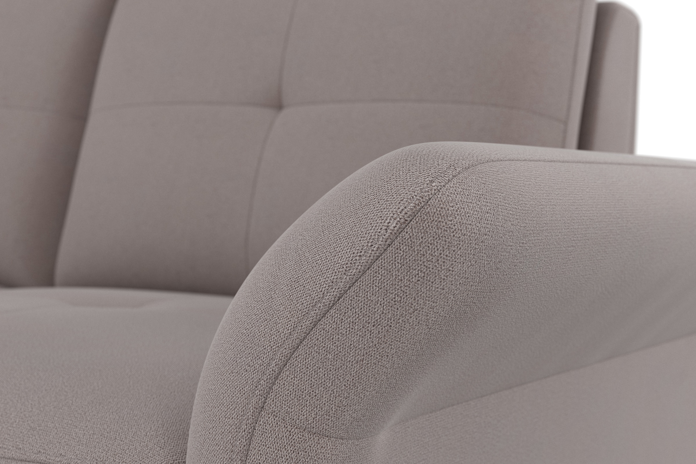 Places of Style Ecksofa »Calando L-Form«, wahlweise mit Bettfunktion, Bettkasten und Armteilfunktion