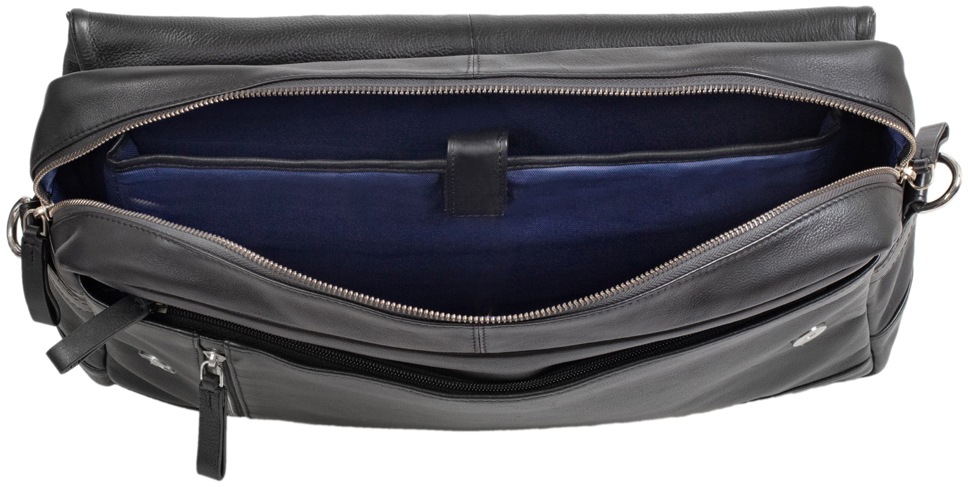 fixbag Schultertasche »schwarz«, mit gepolstertem Laptopfach