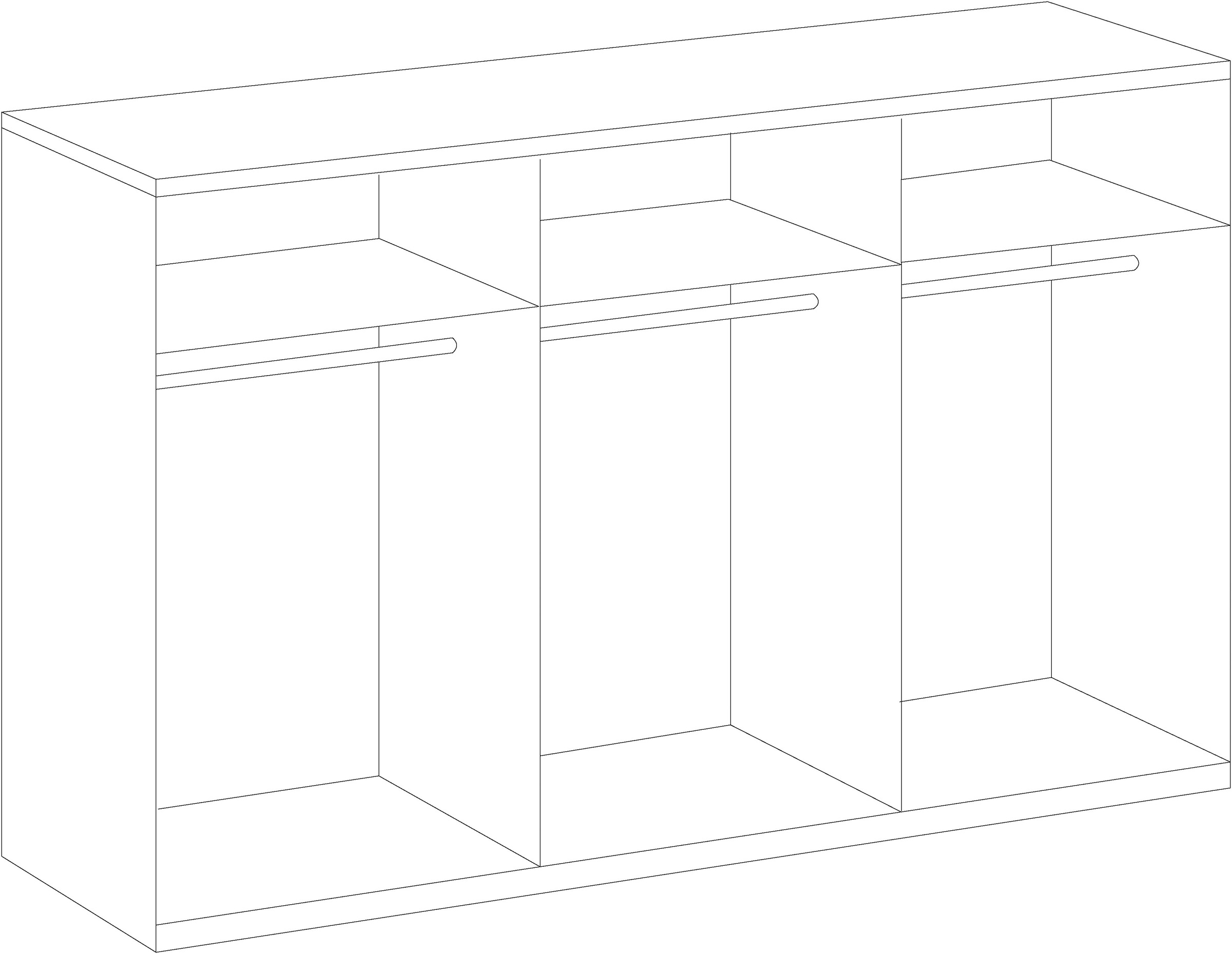 Wimex Kleiderschrank »New York«, in vielen Breiten, 208 oder 236cm hoch