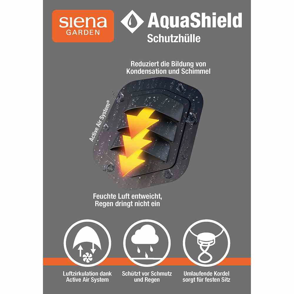 Siena Garden Sonnenschirm-Schutzhülle »AquaShield«, Schirmhülle 165 cm