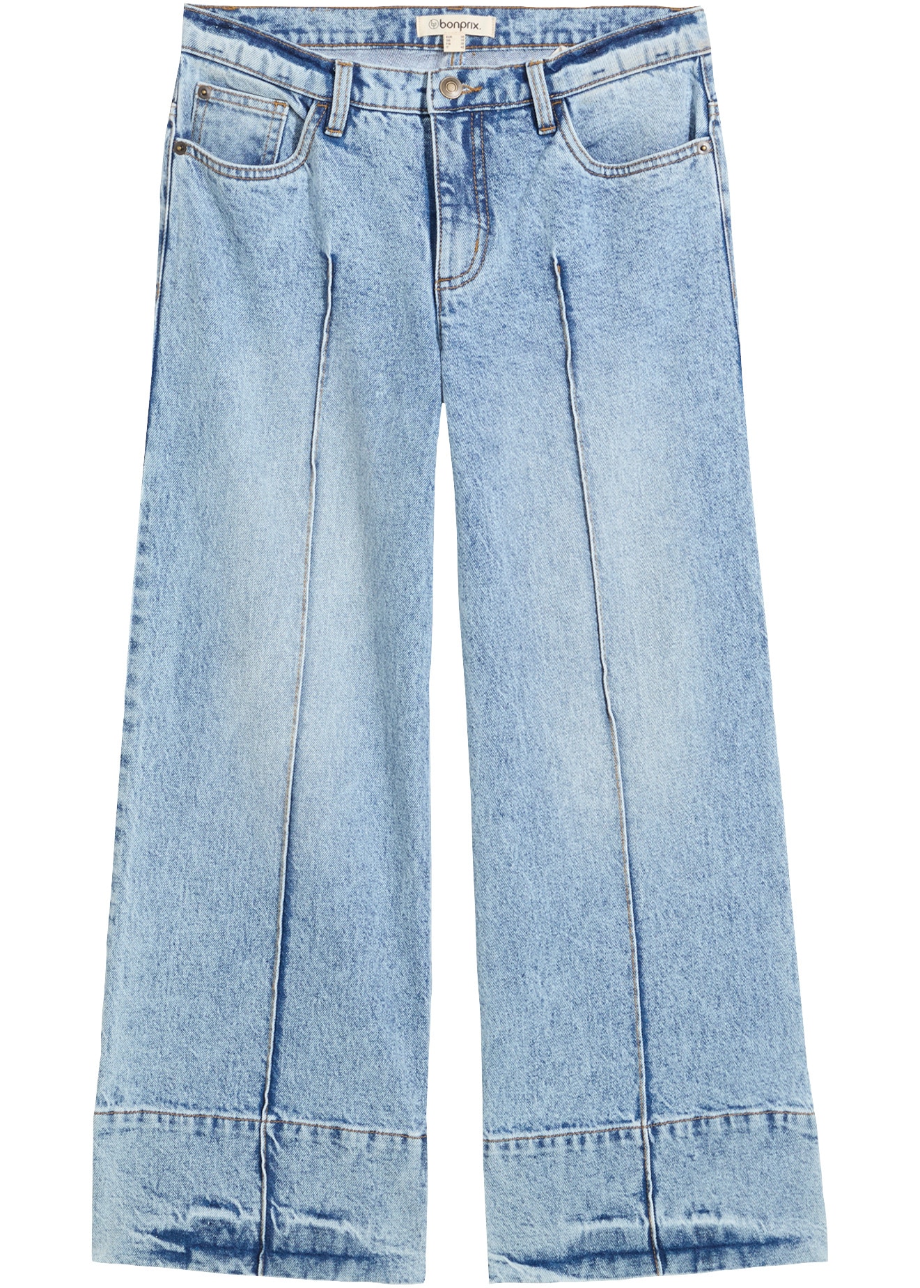 bonprix 7/8-Jeans lockere Passform, verkürztes Bein, mit Elasthan-Anteil, aus Baumwolle