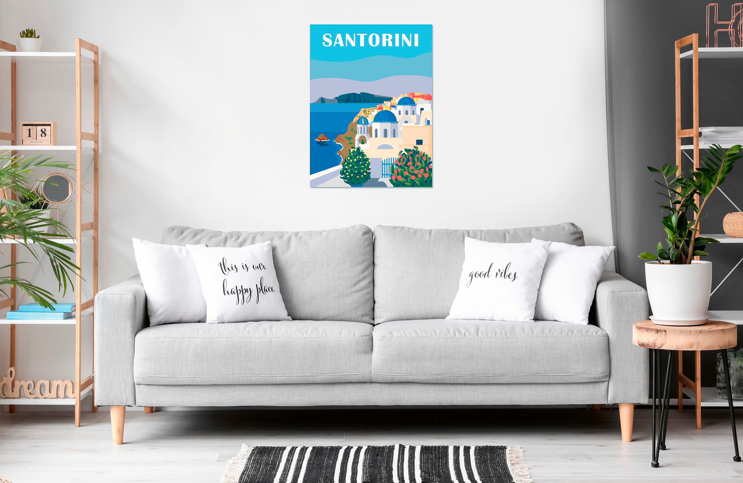 Ravensburger Malen nach Zahlen »CreArt, Leinwand Farbenfrohes Santorini« Made in Europe