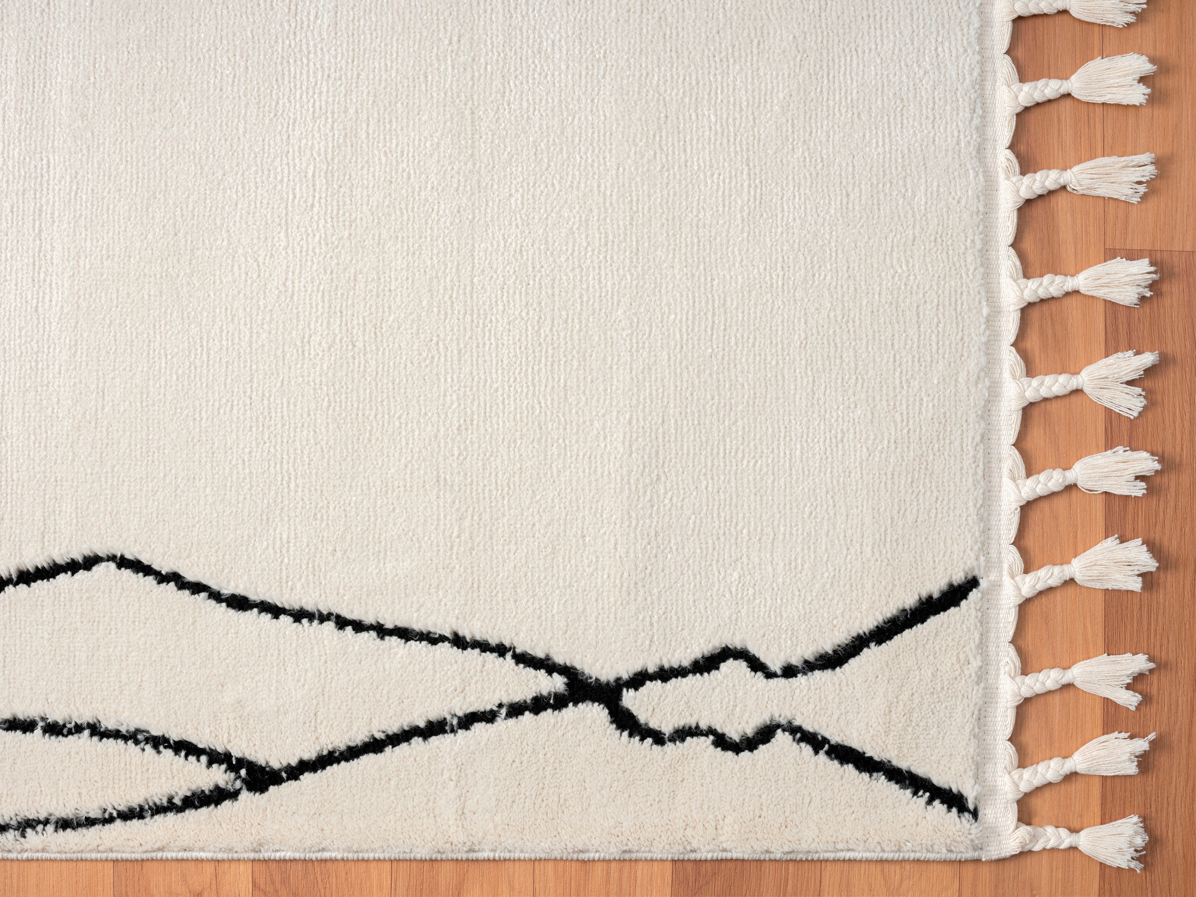 Myflair Möbel & Accessoires Hochflor-Teppich »Moroccan Drawline Lagerräumung«, rechteckig, 24 mm Höhe, modern, marokkanisches Design, flauschig weich durch Hochflor