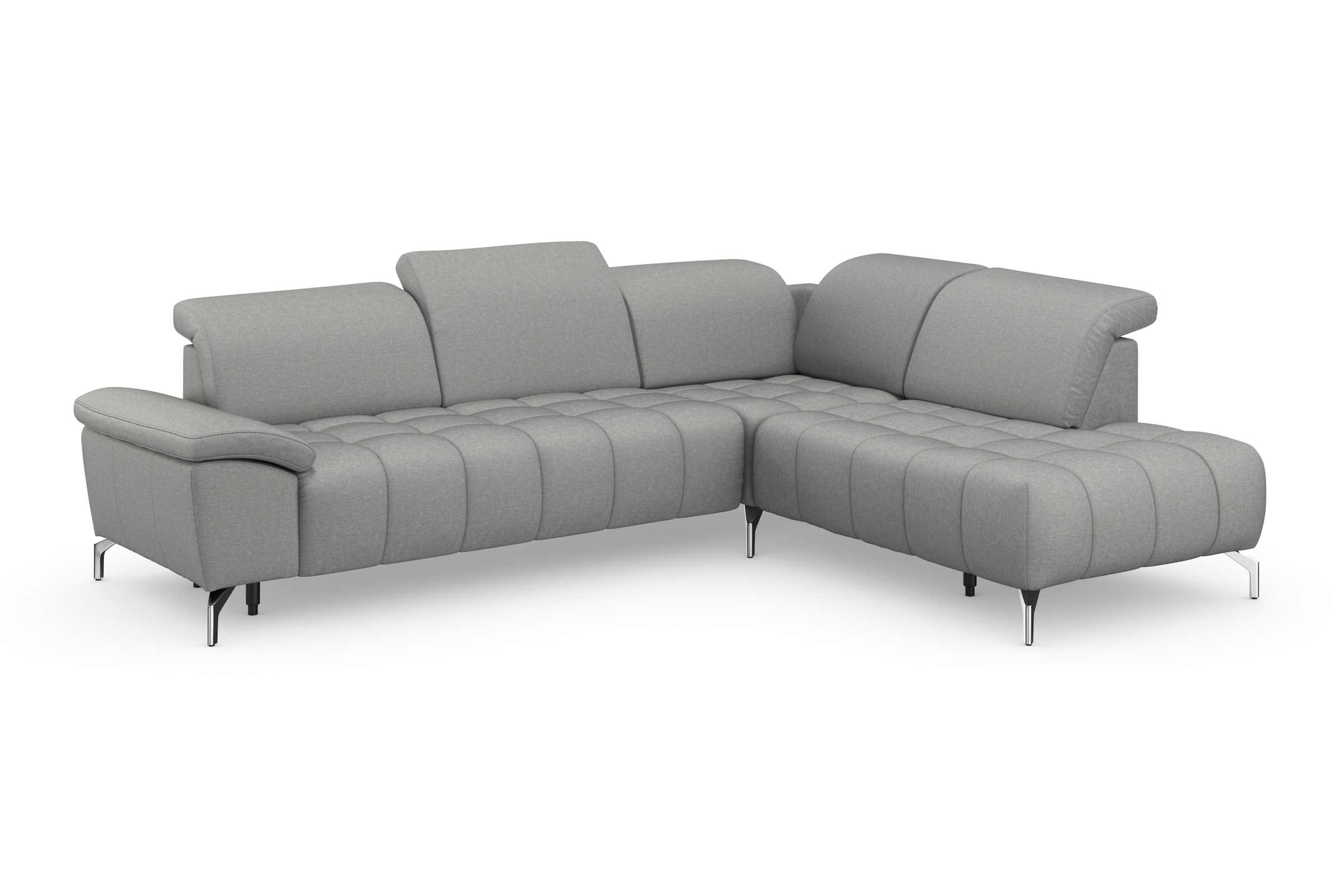 sit&more Ecksofa »Cool L-Form«, wahlweise mit Kopfteilverstellung und Vorziehsitz, motorisch