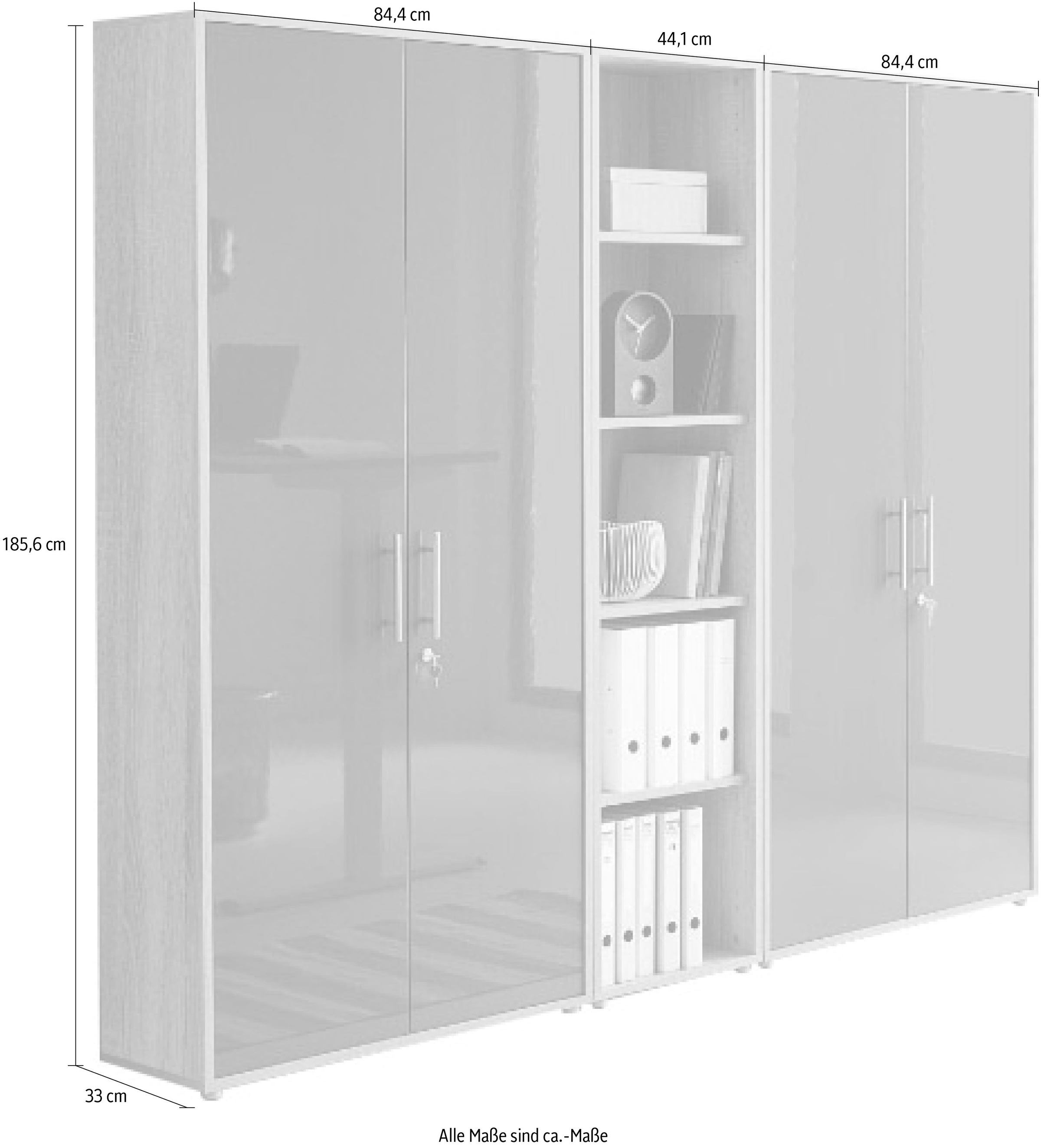 BMG Möbel Schrank-Set »Tabor«, (Set, 3 St.)