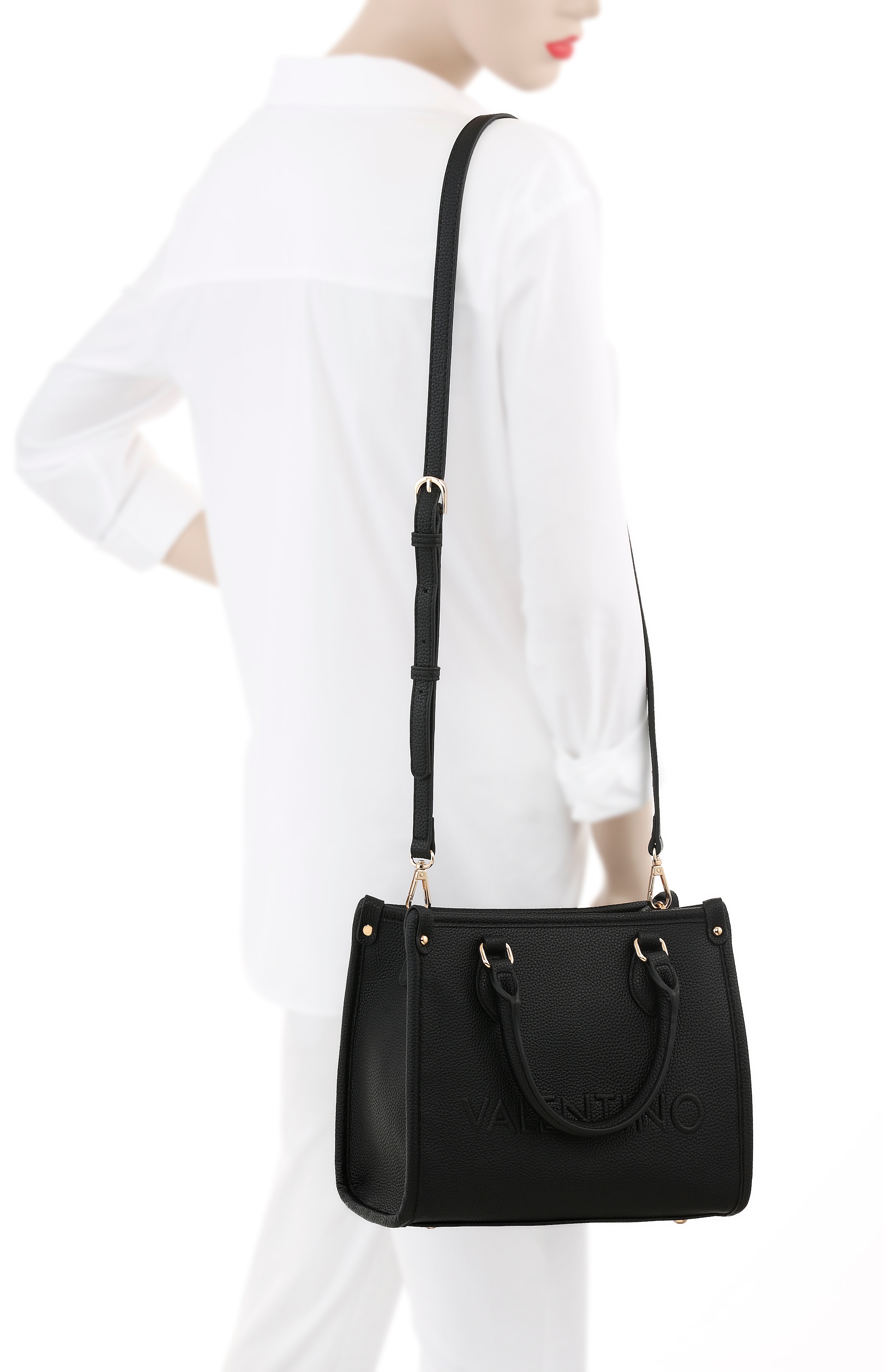 VALENTINO BAGS Shopper »SHOPPING RISED RE«, Schultertasche Henkeltasche Umhängetasche Handtasche Damen